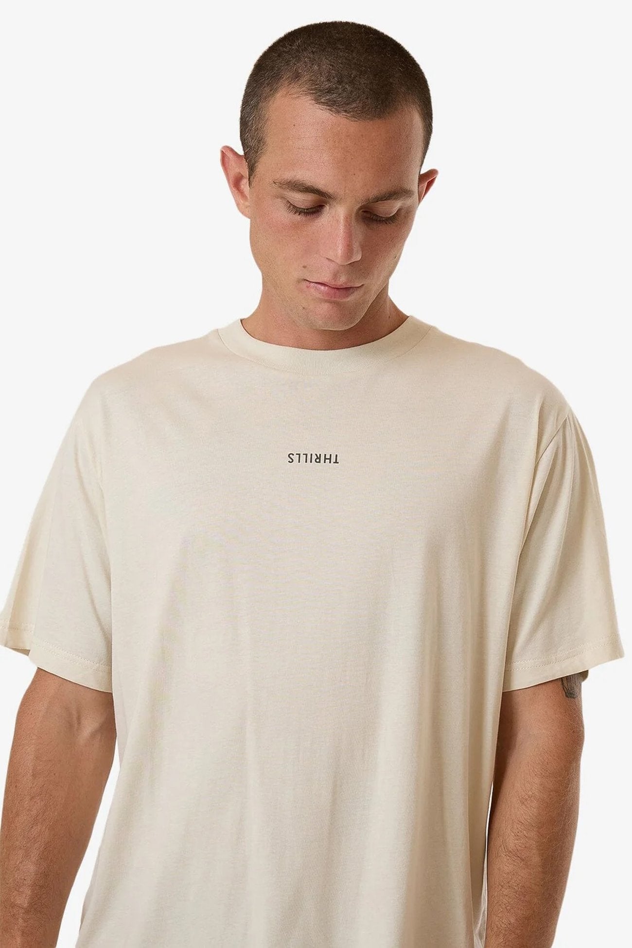 Minimal Thrills Merch Fit Tee Heritage White