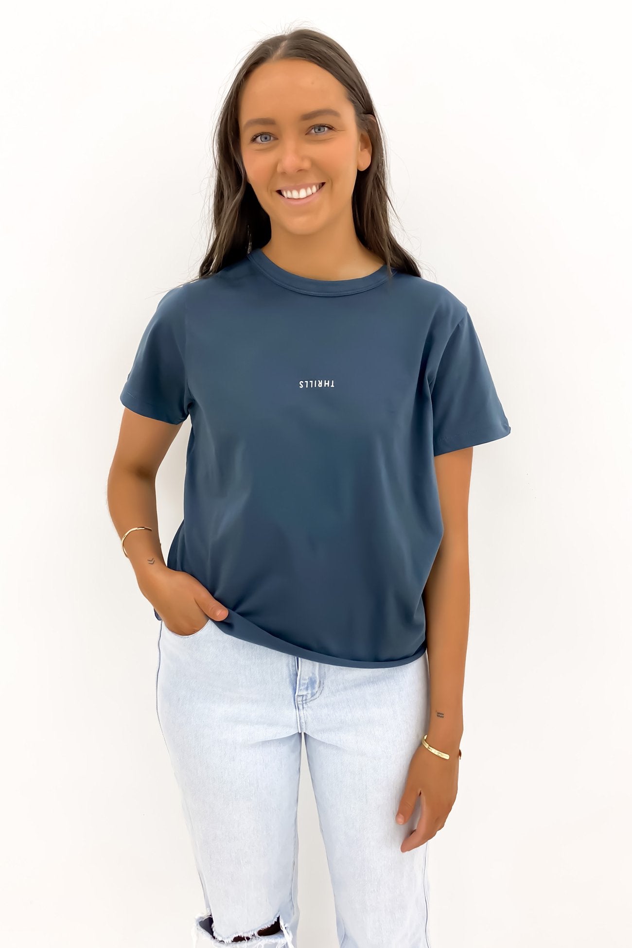 Minimal Thrills Relaxed Tee Dark Slate