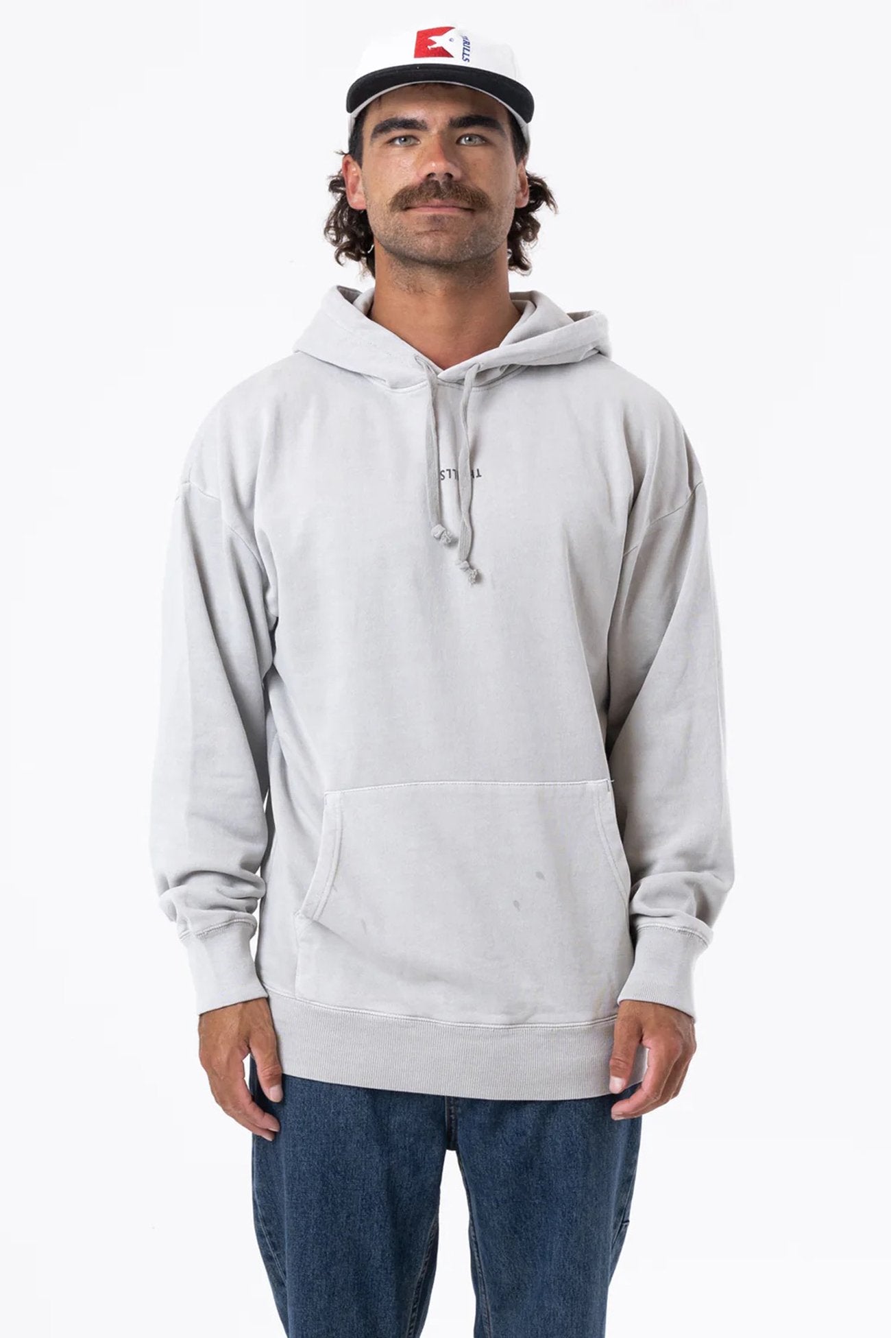 Minimal Thrills Slouch Pull On Hood Oyster Grey