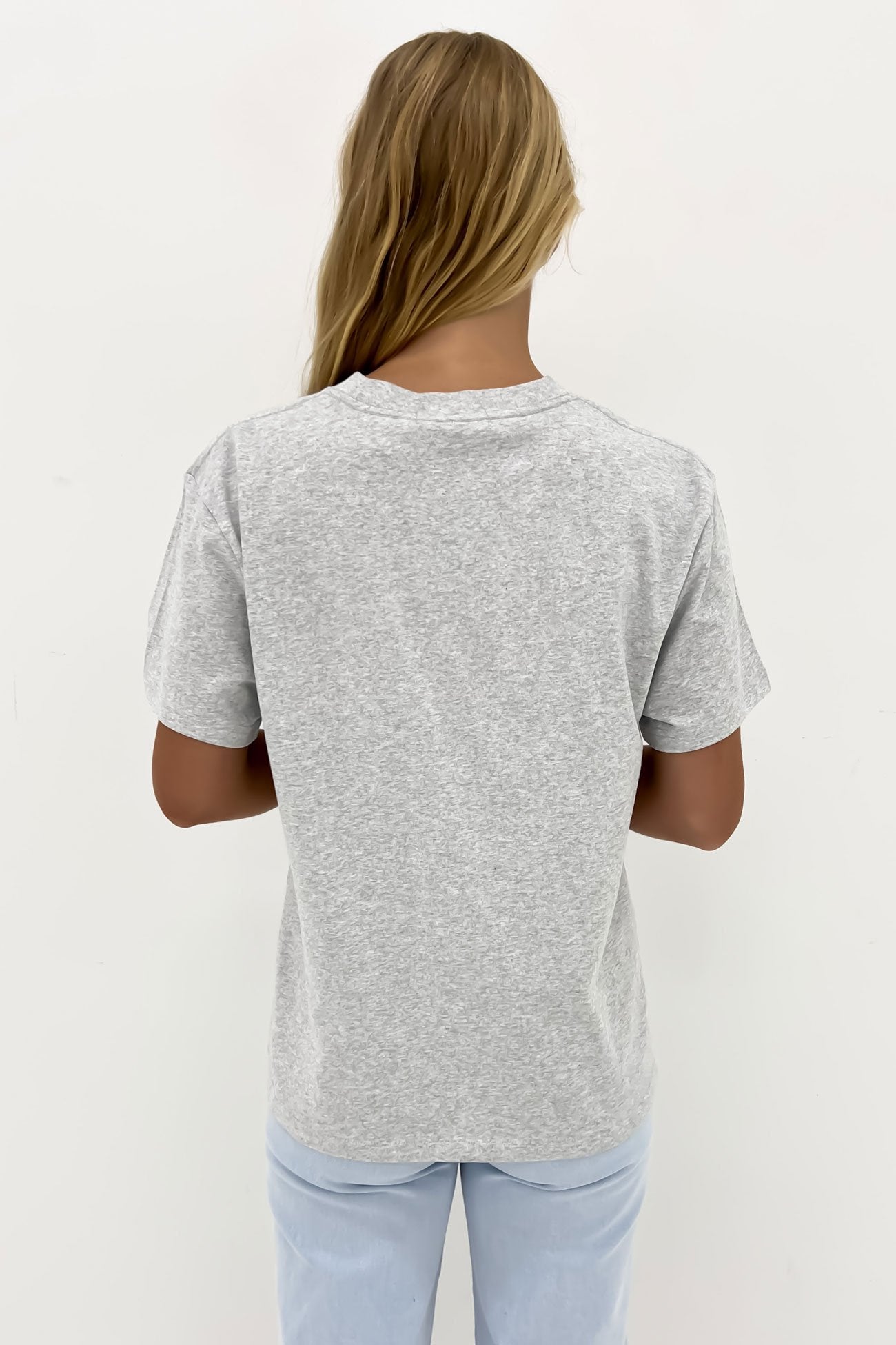 NUDE. Signature Tee Grey Marle