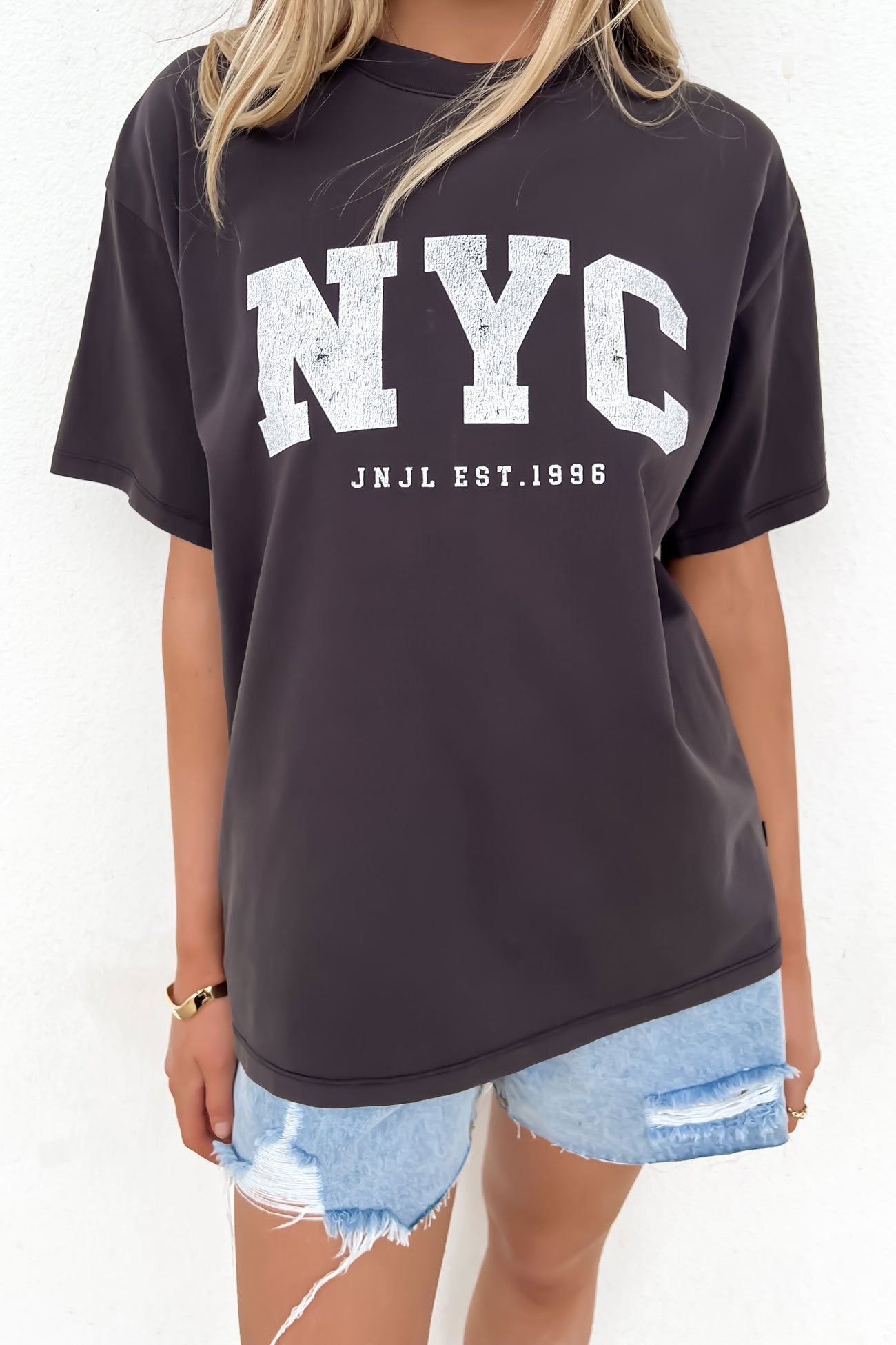 NYC Tee Washed Black