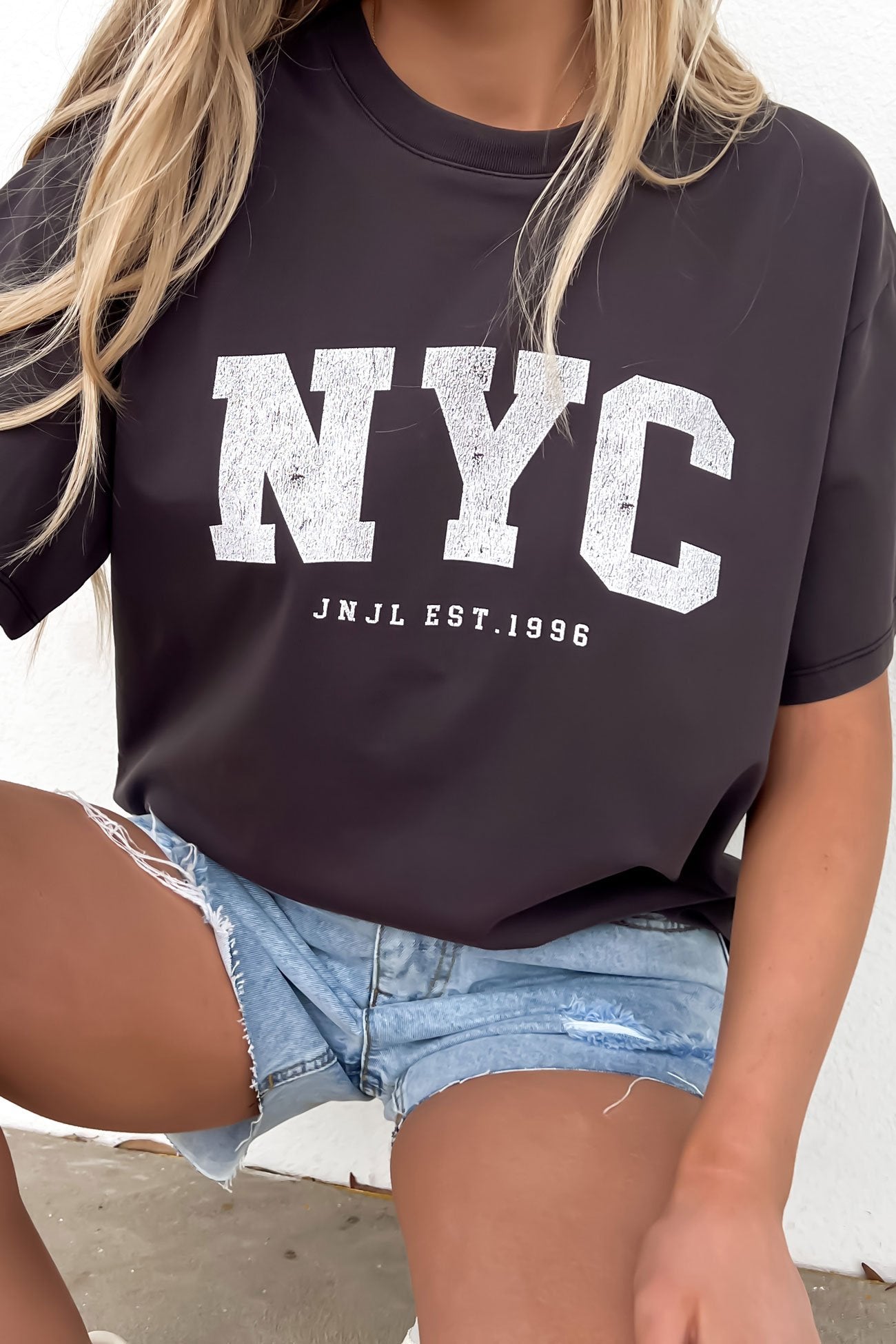 NYC Tee Washed Black