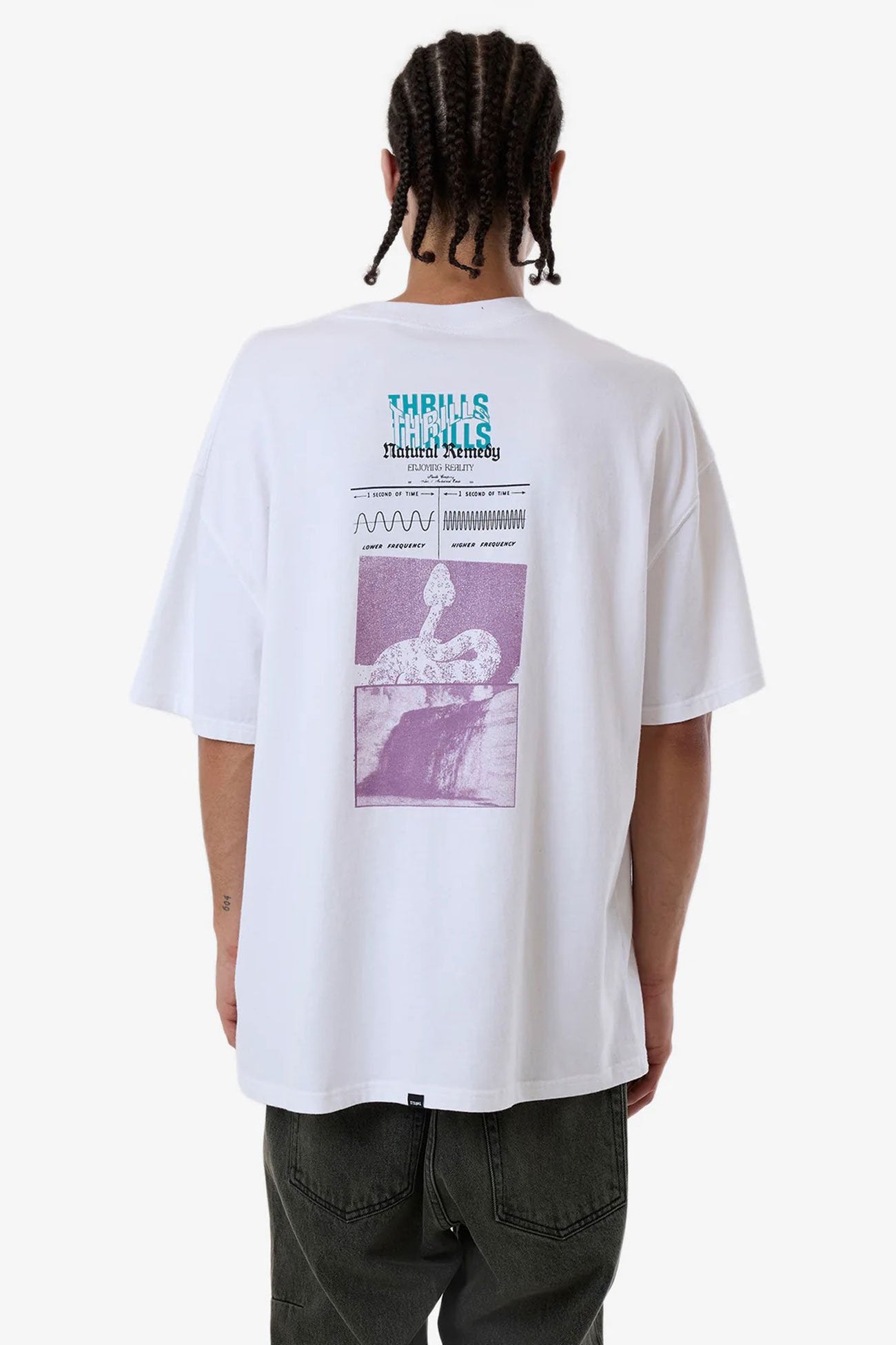 Natural Remedy Box Fit Oversize Tee White