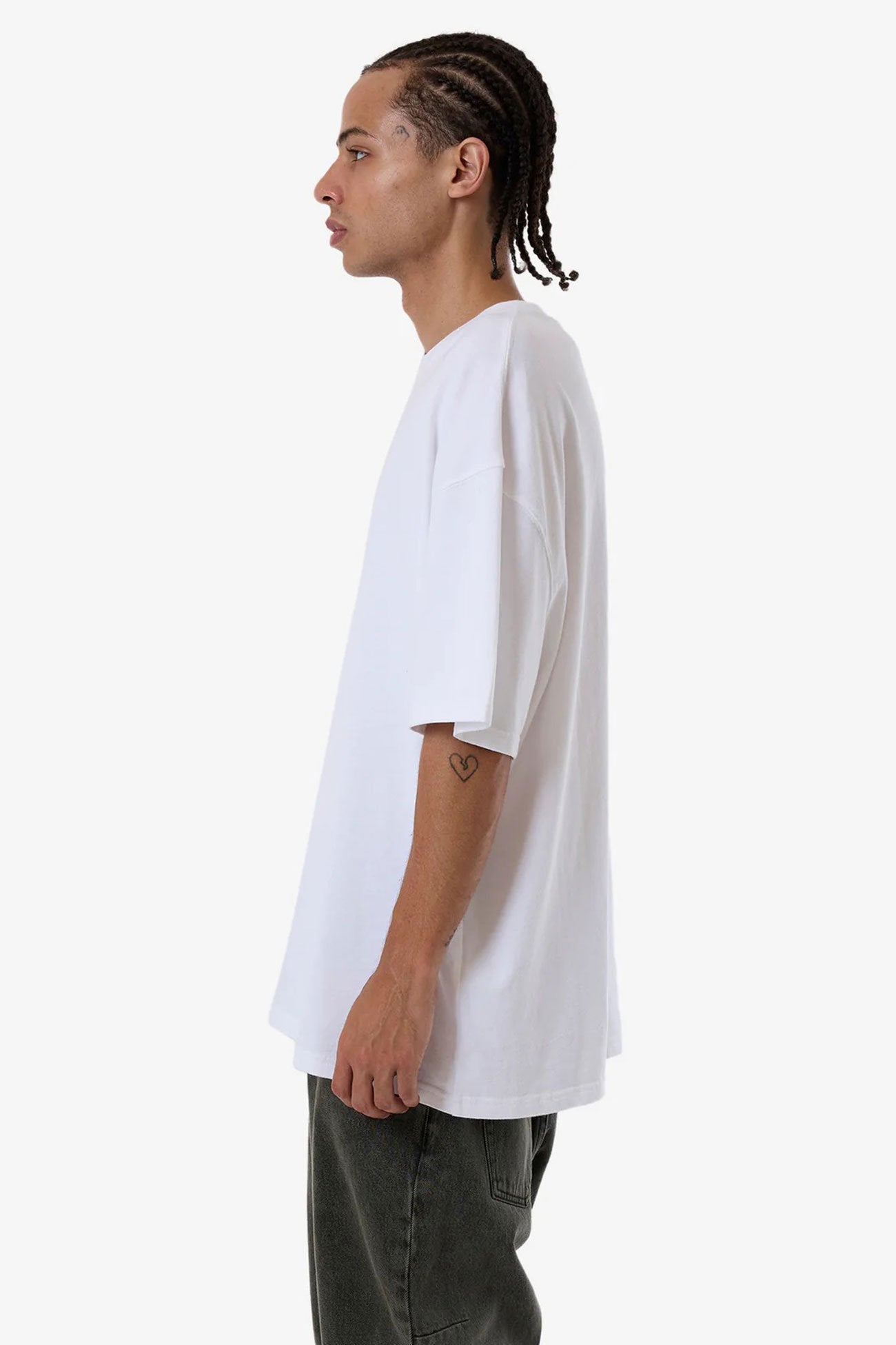 Natural Remedy Box Fit Oversize Tee White