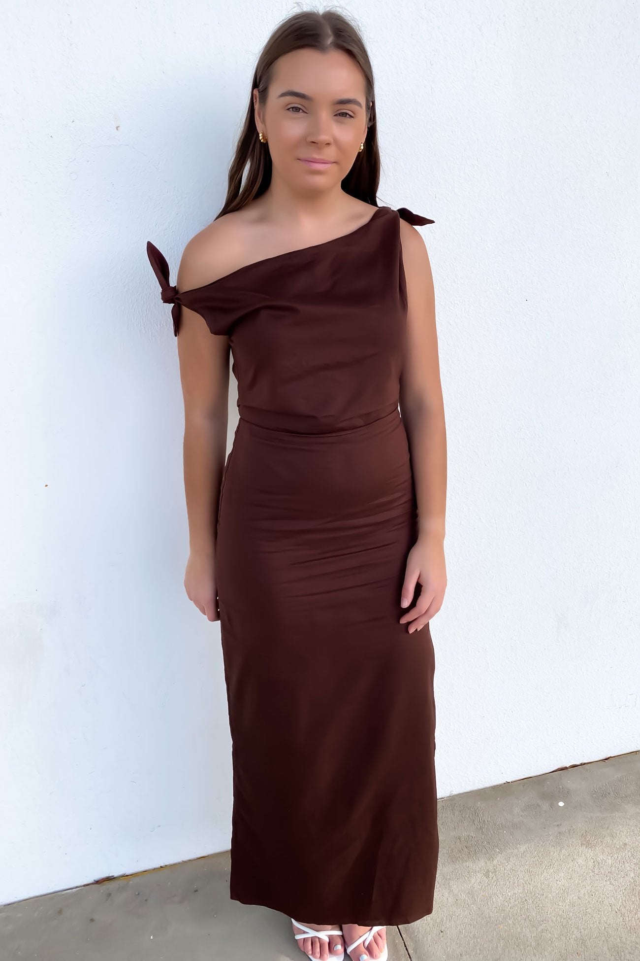 Neela Maxi Dress Chocolate