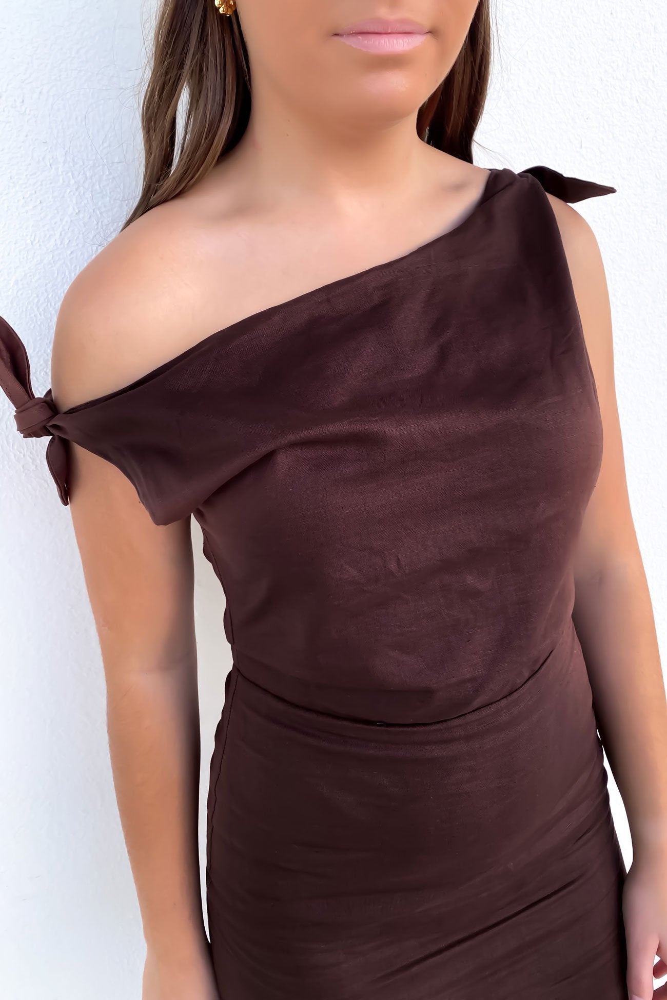 Neela Maxi Dress Chocolate