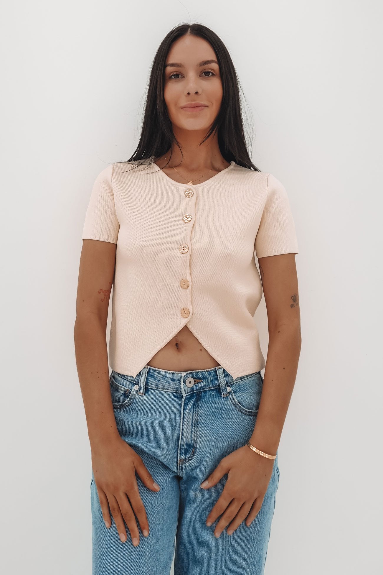 Niamh Knit Top Cream