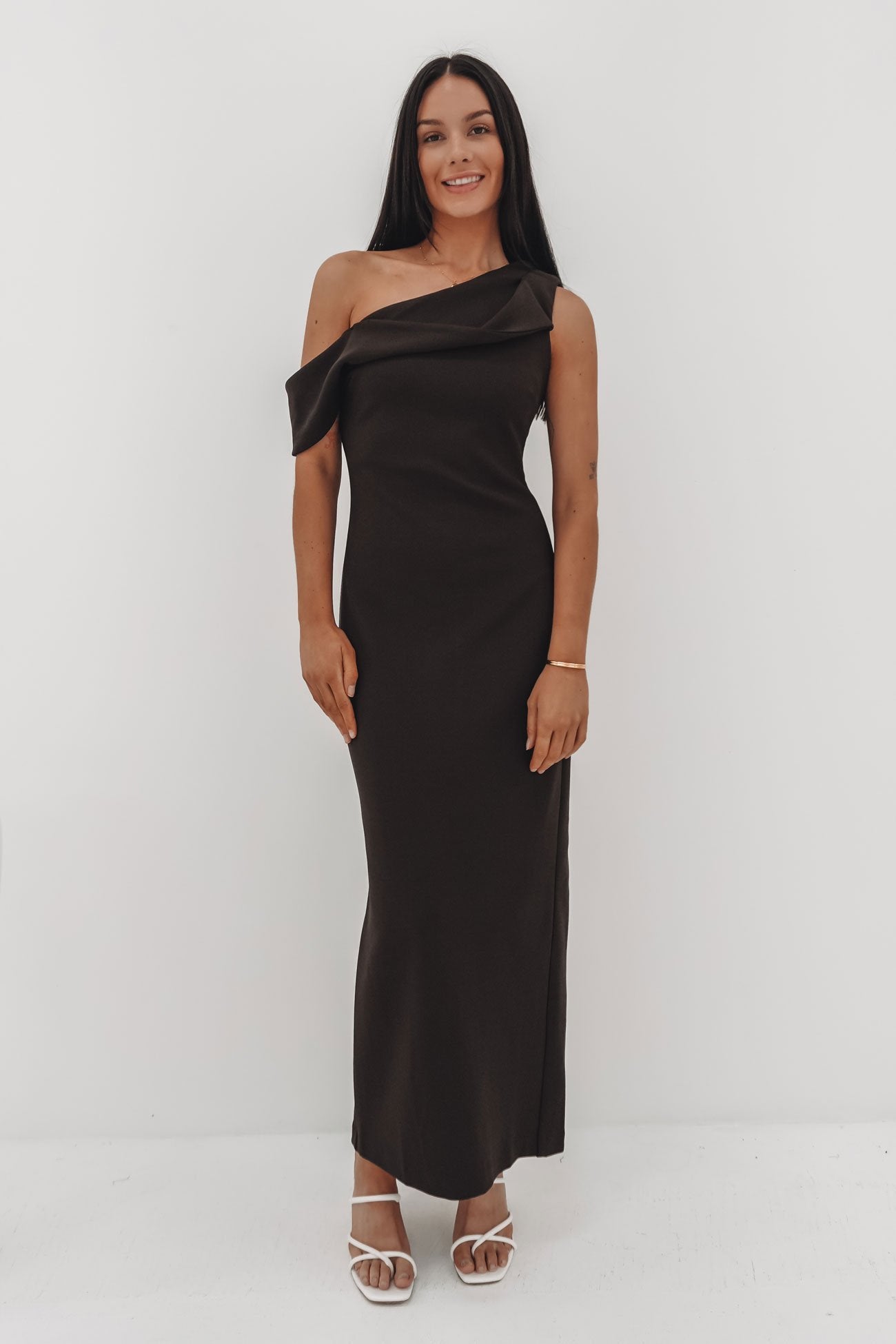 Nisha Maxi Dress Chocolate