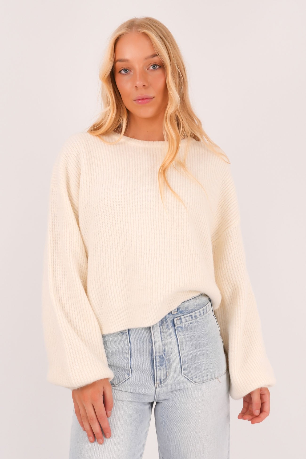 Noni Knit Jumper Ivory