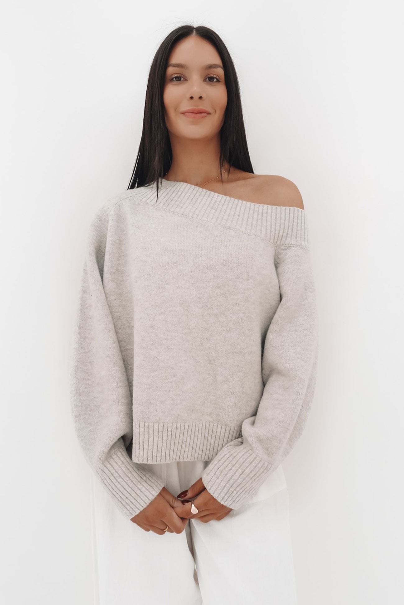 Ayden Knit Jumper Oatmeal