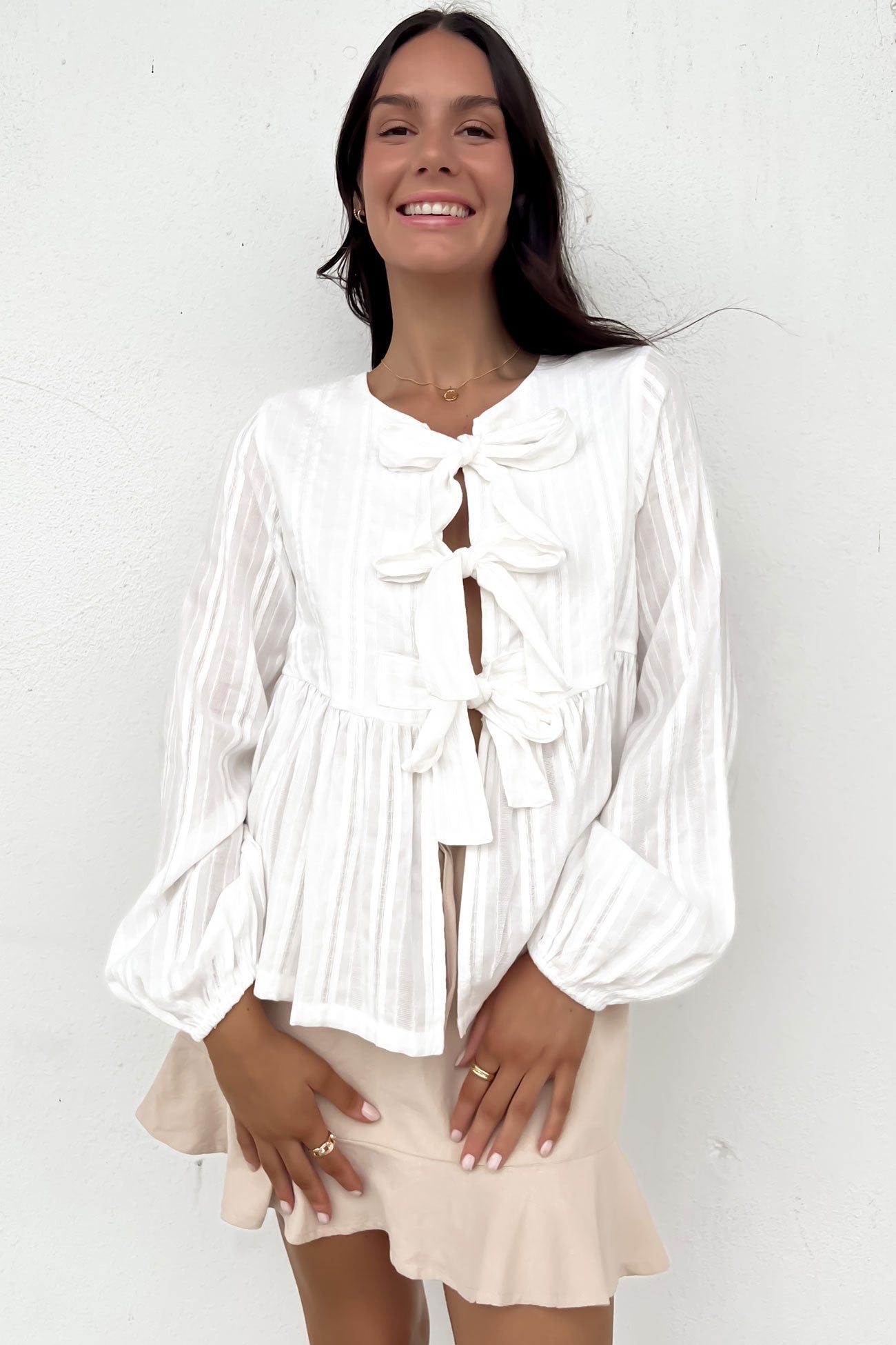 Nyssa Top White