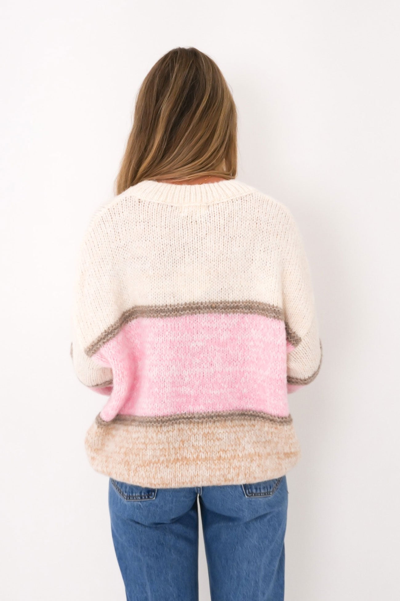 Olivia Knit Jumper Neapolitan