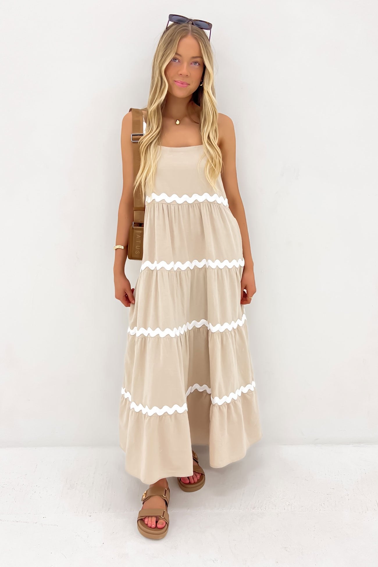 Peggy Maxi Dress Natural White