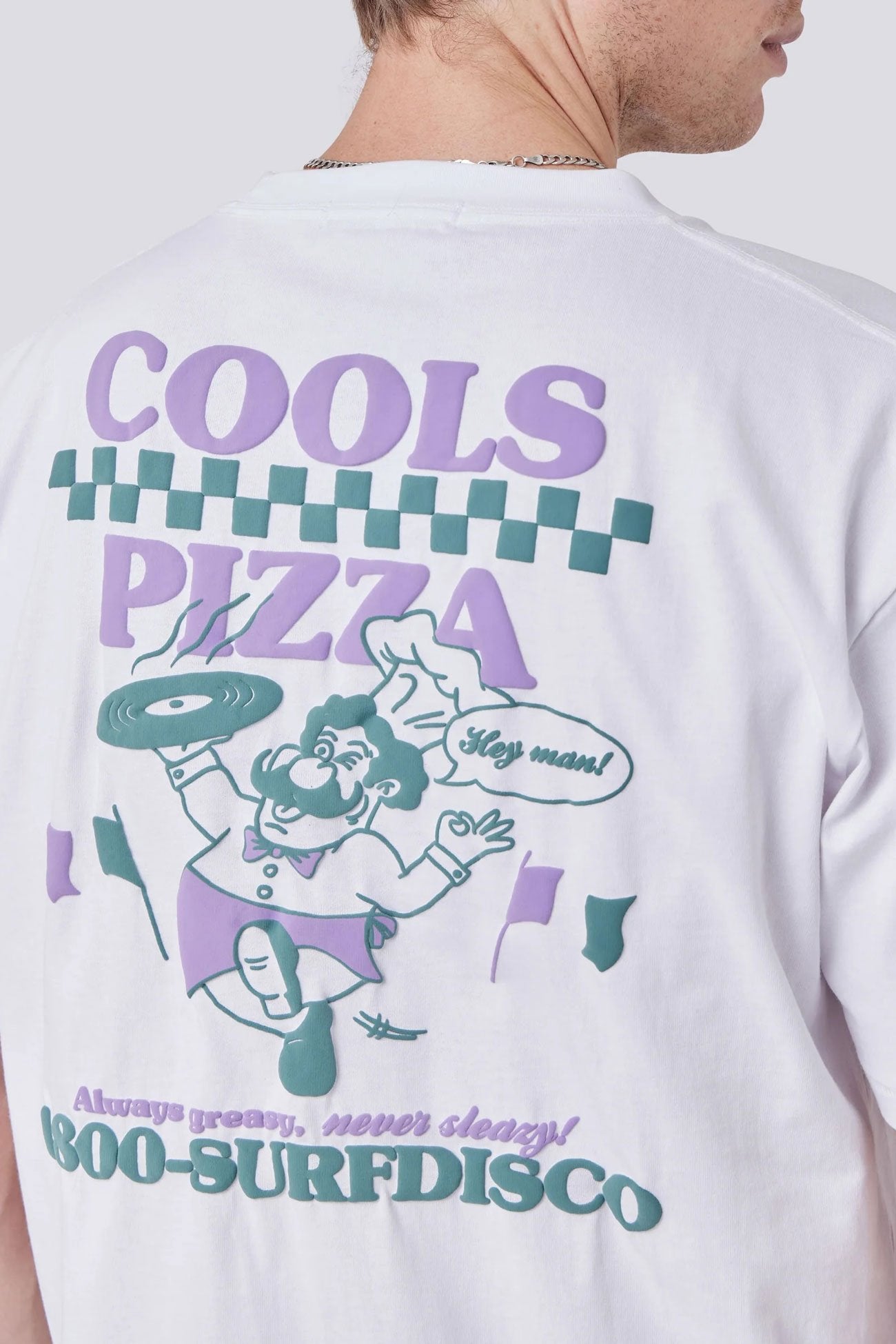 Pizza Tee White