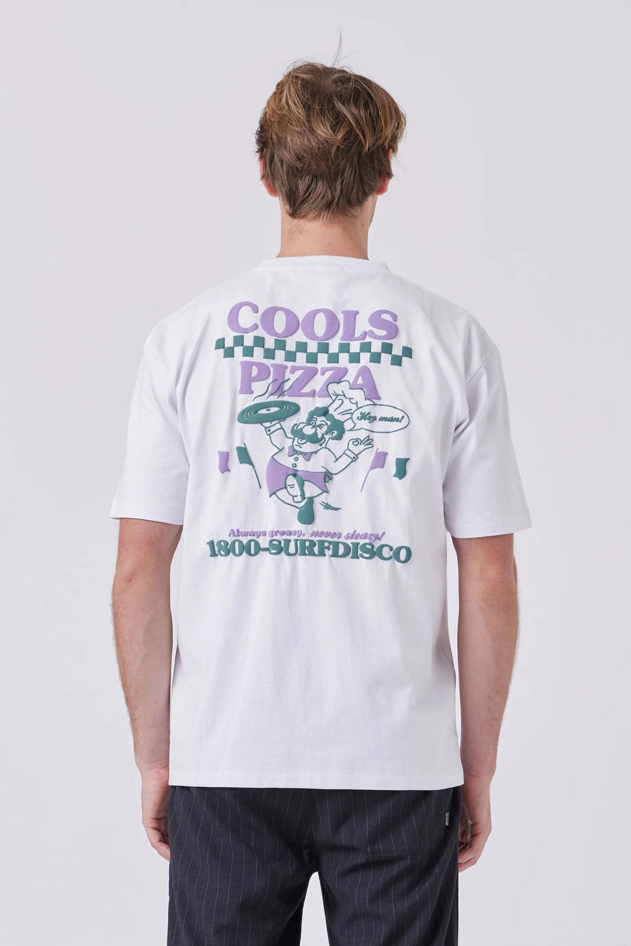 Pizza Tee White