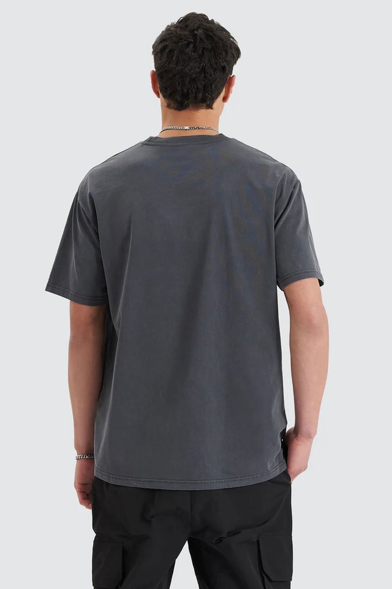 Post-Industrial Heavy Box Fit Tee Pigment Asphalt