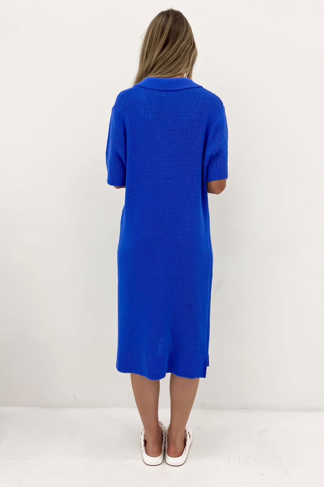 Prime Knit Dress Cobalt