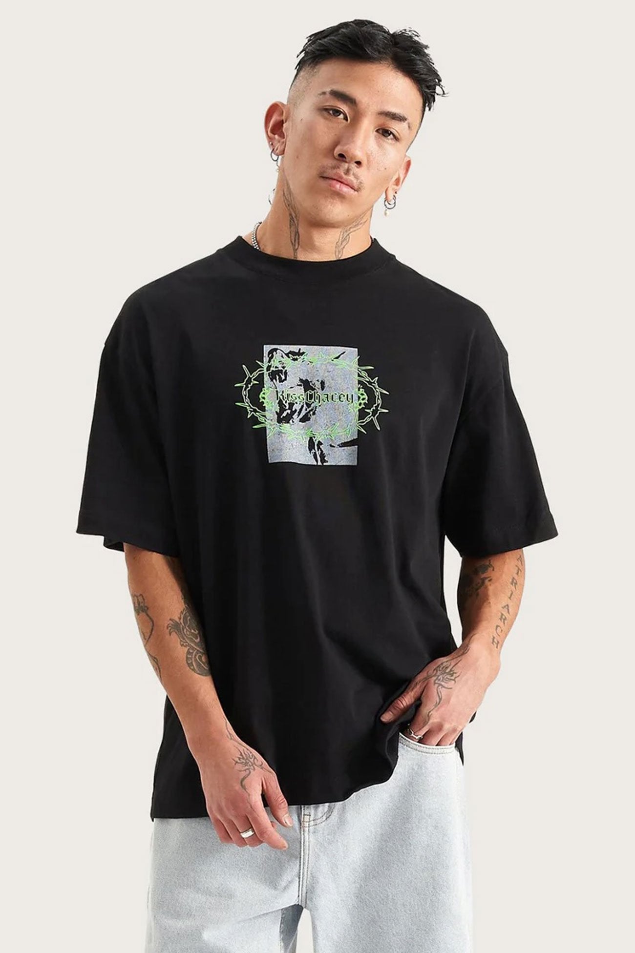 Prison Street Fit Tee Jet Black