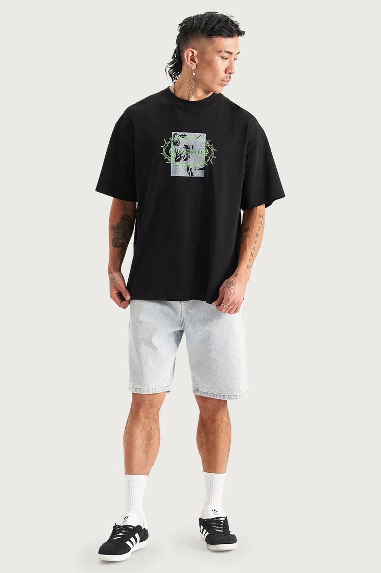 Prison Street Fit Tee Jet Black