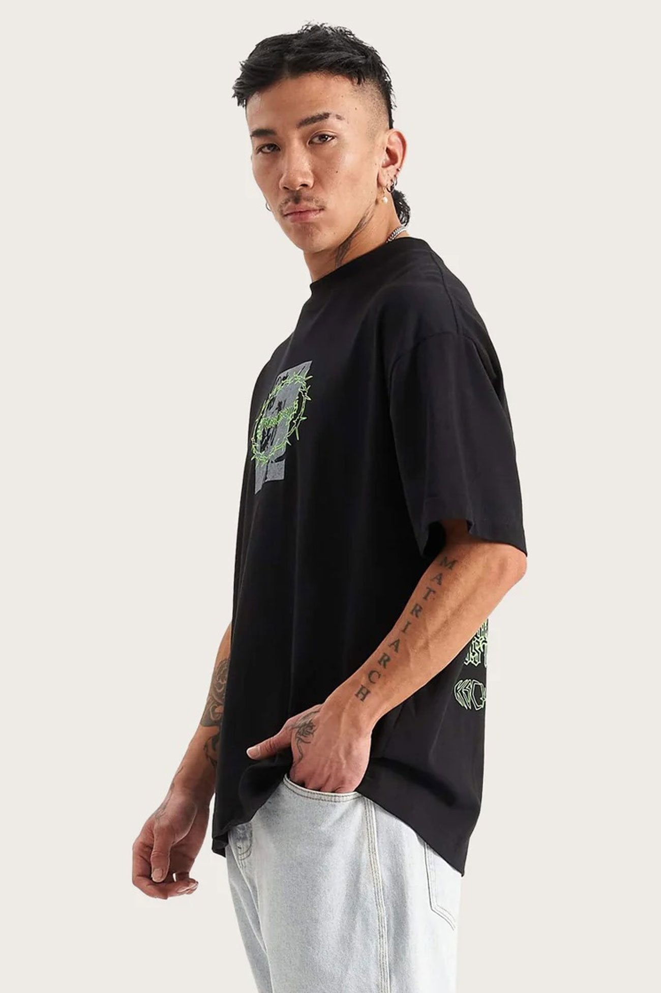 Prison Street Fit Tee Jet Black