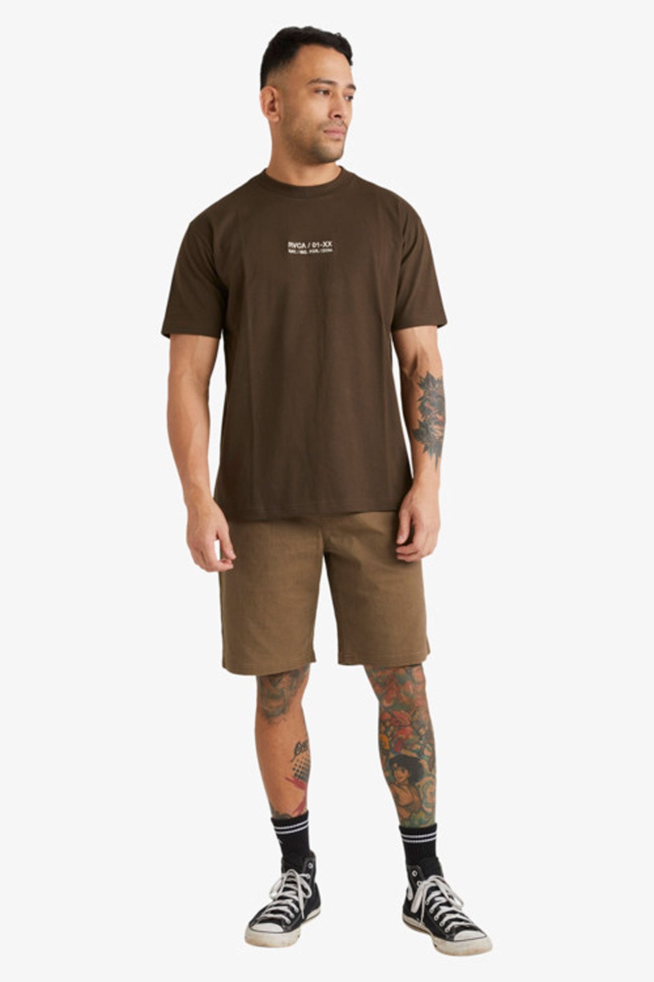 RVCA Circa Short Sleeve Tee Chocolate