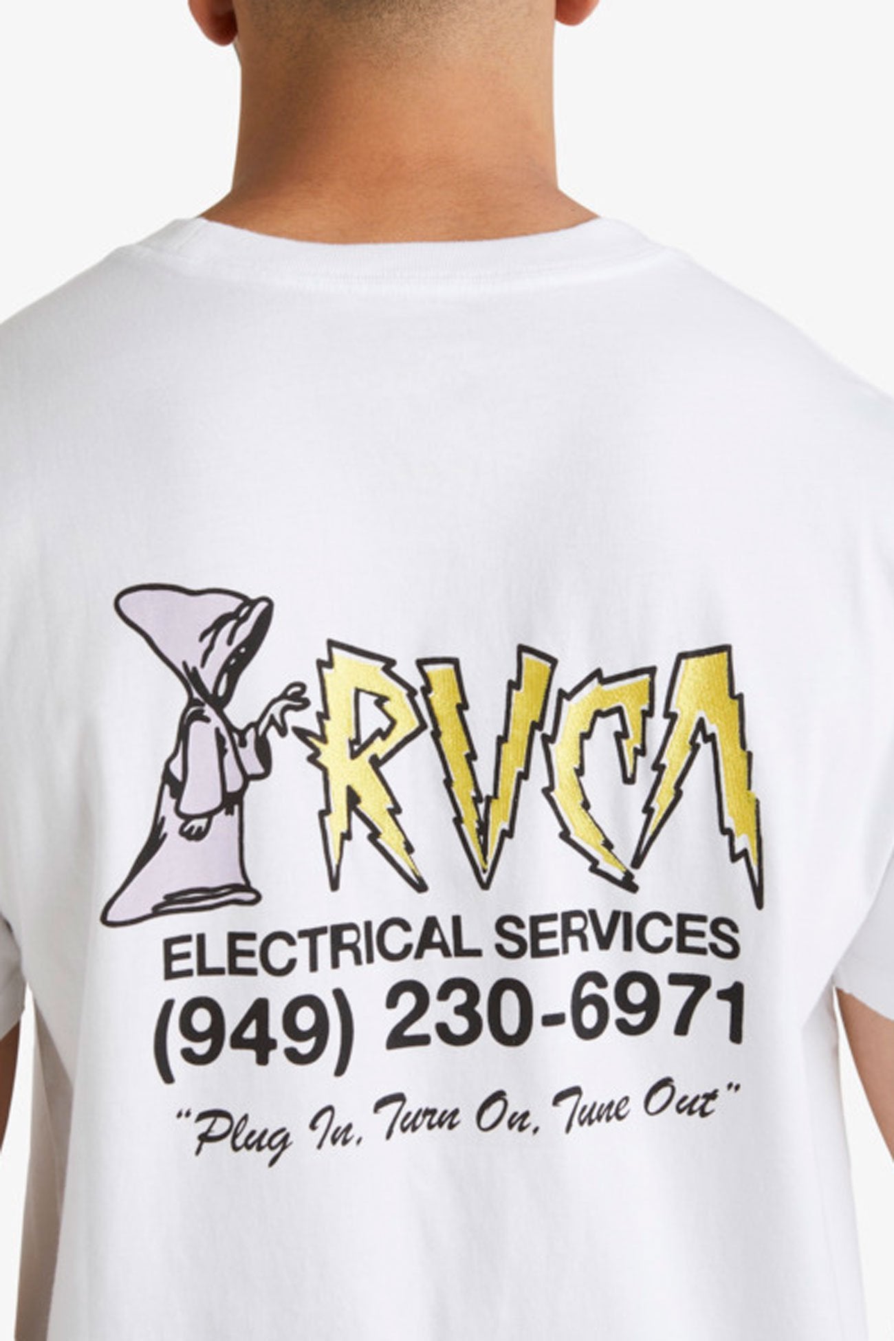 RVCA Electrical Short Sleeve Tee White