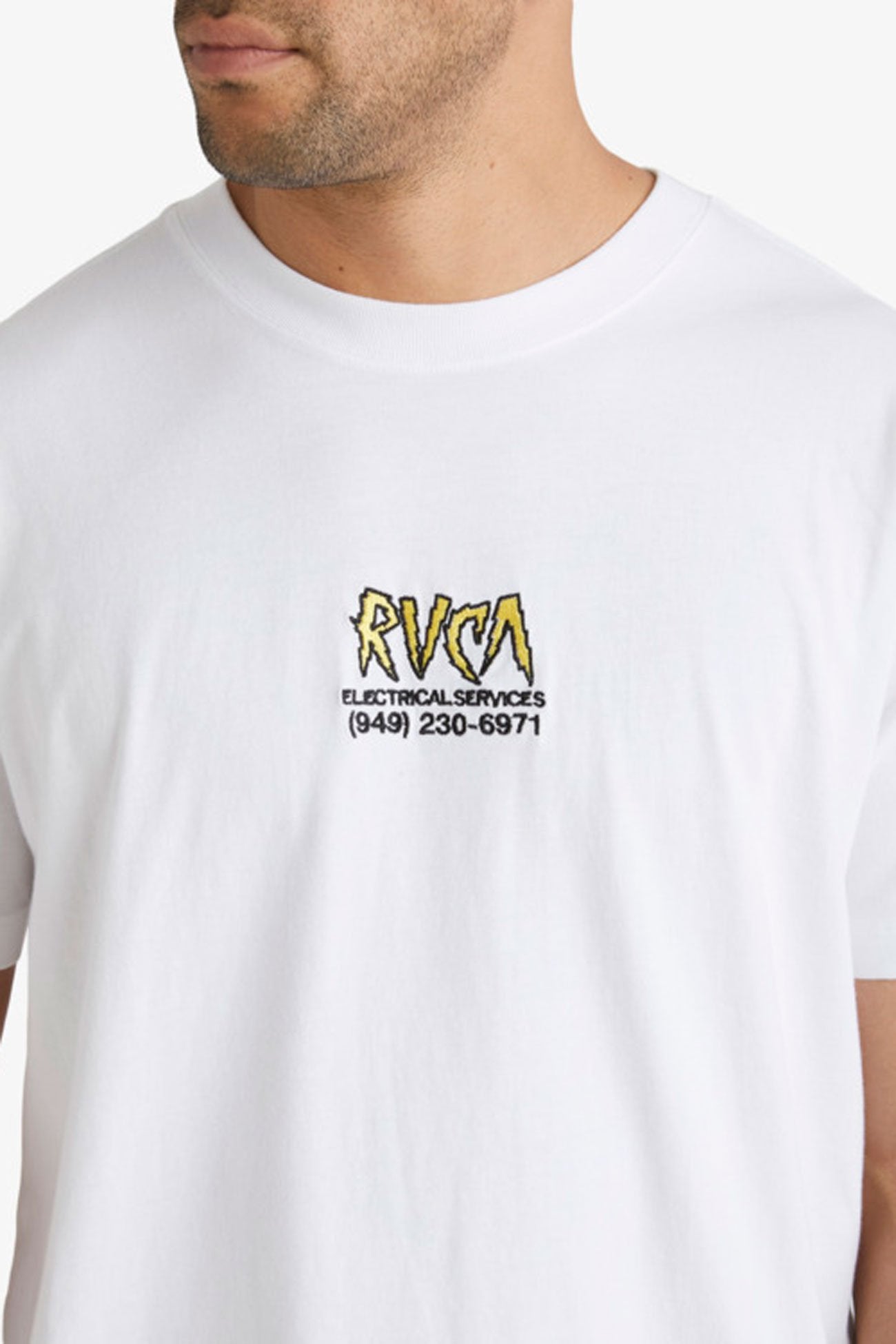 RVCA Electrical Short Sleeve Tee White