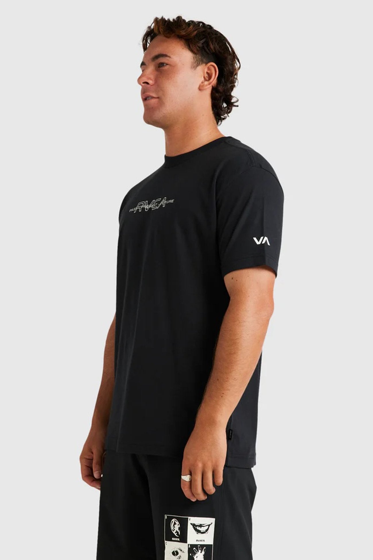 RVCA Inline Short Sleeve Tee RVCA Black