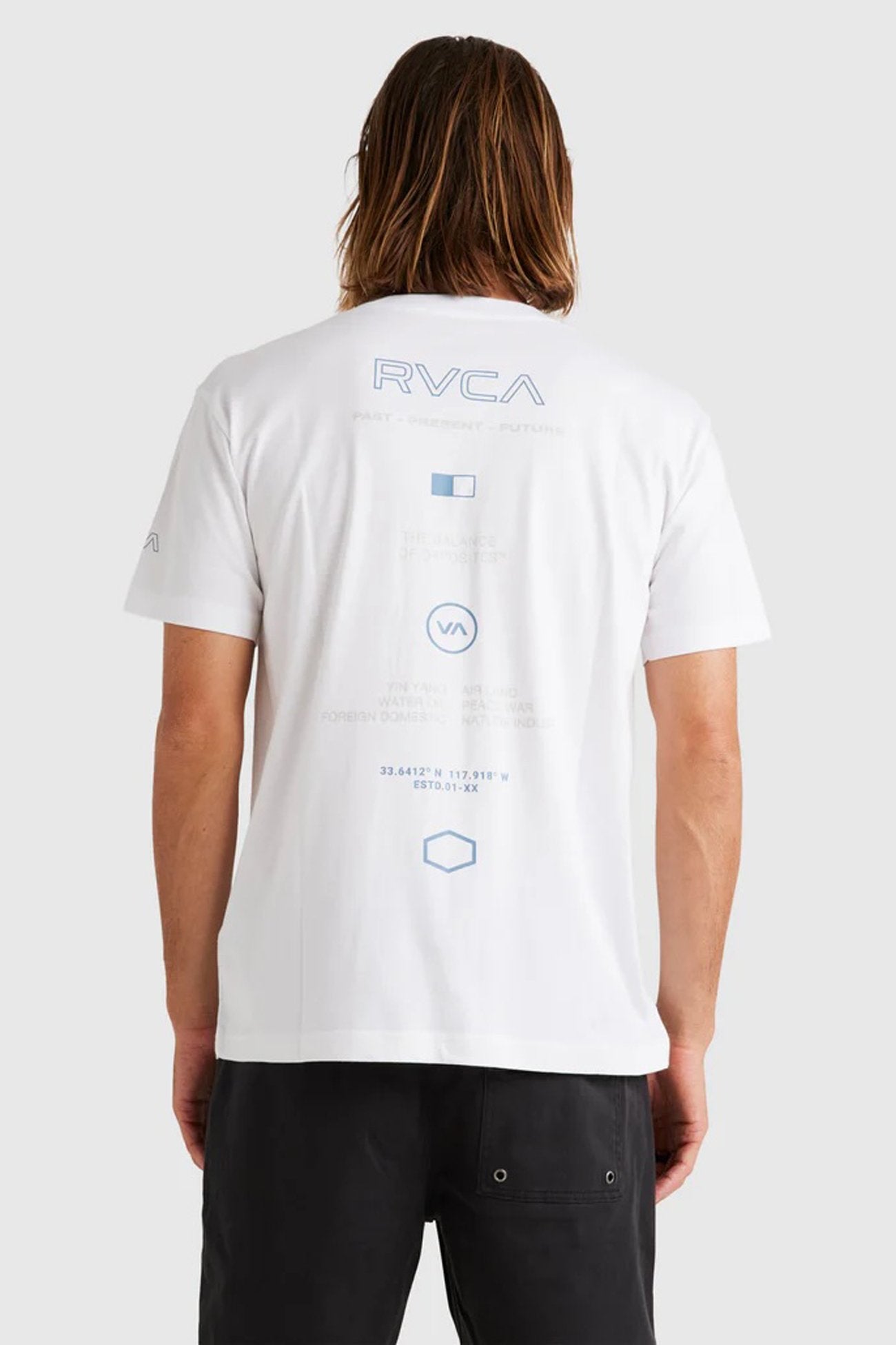 RVCA Inline Short Sleeve Tee White