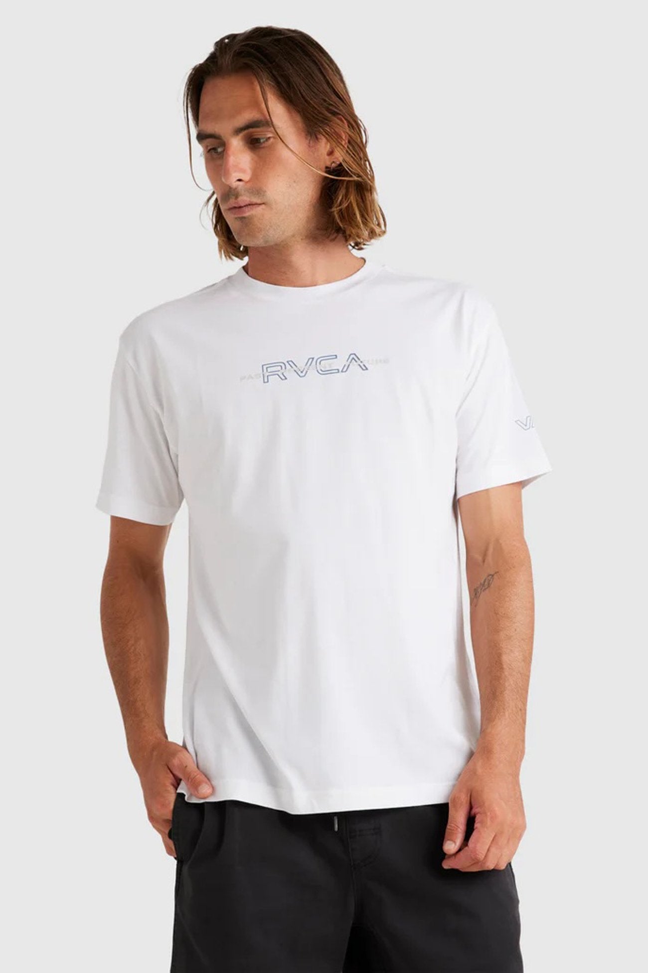 RVCA Inline Short Sleeve Tee White