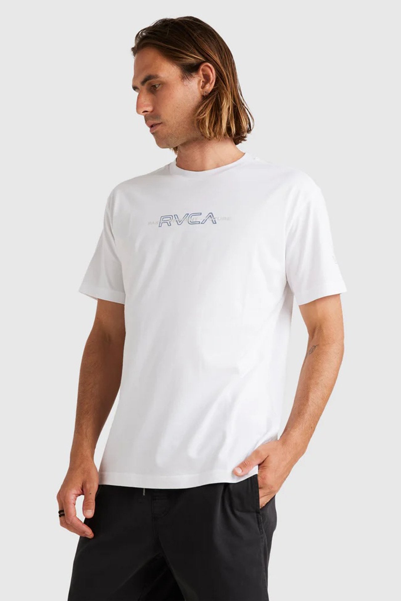 RVCA Inline Short Sleeve Tee White