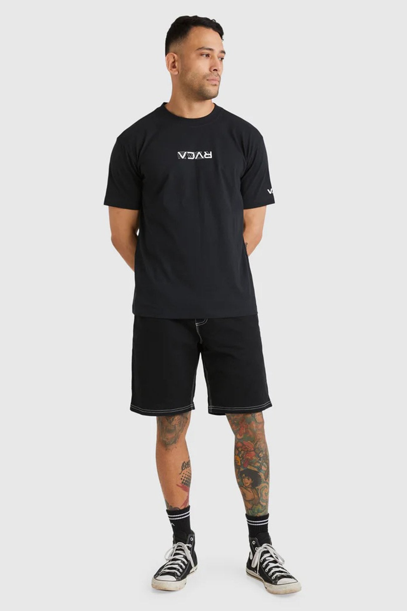 RVCA Reverse Short Sleeve Tee RVCA Black