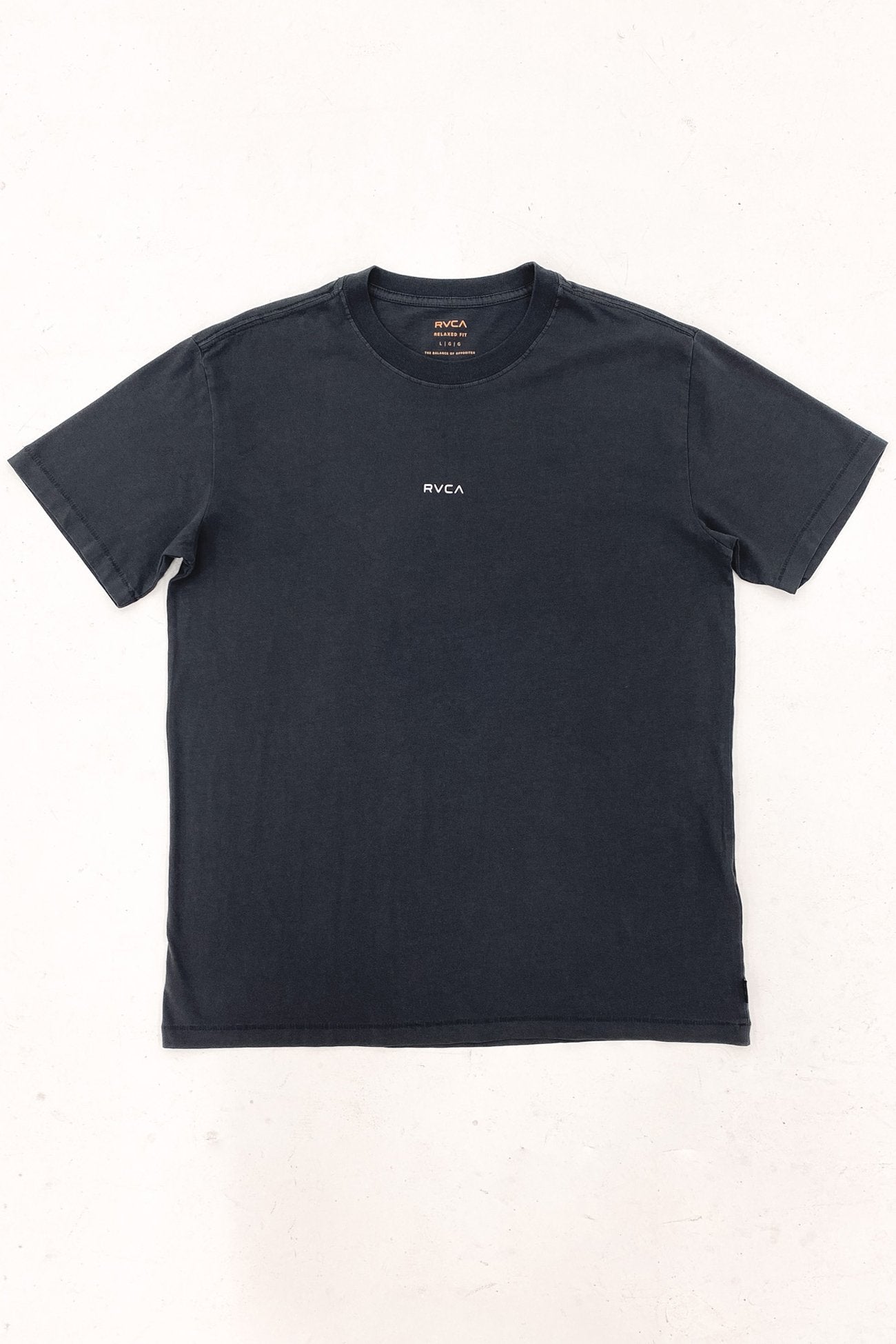 RVCA Unflipped Short Sleeve Tee Washed Black