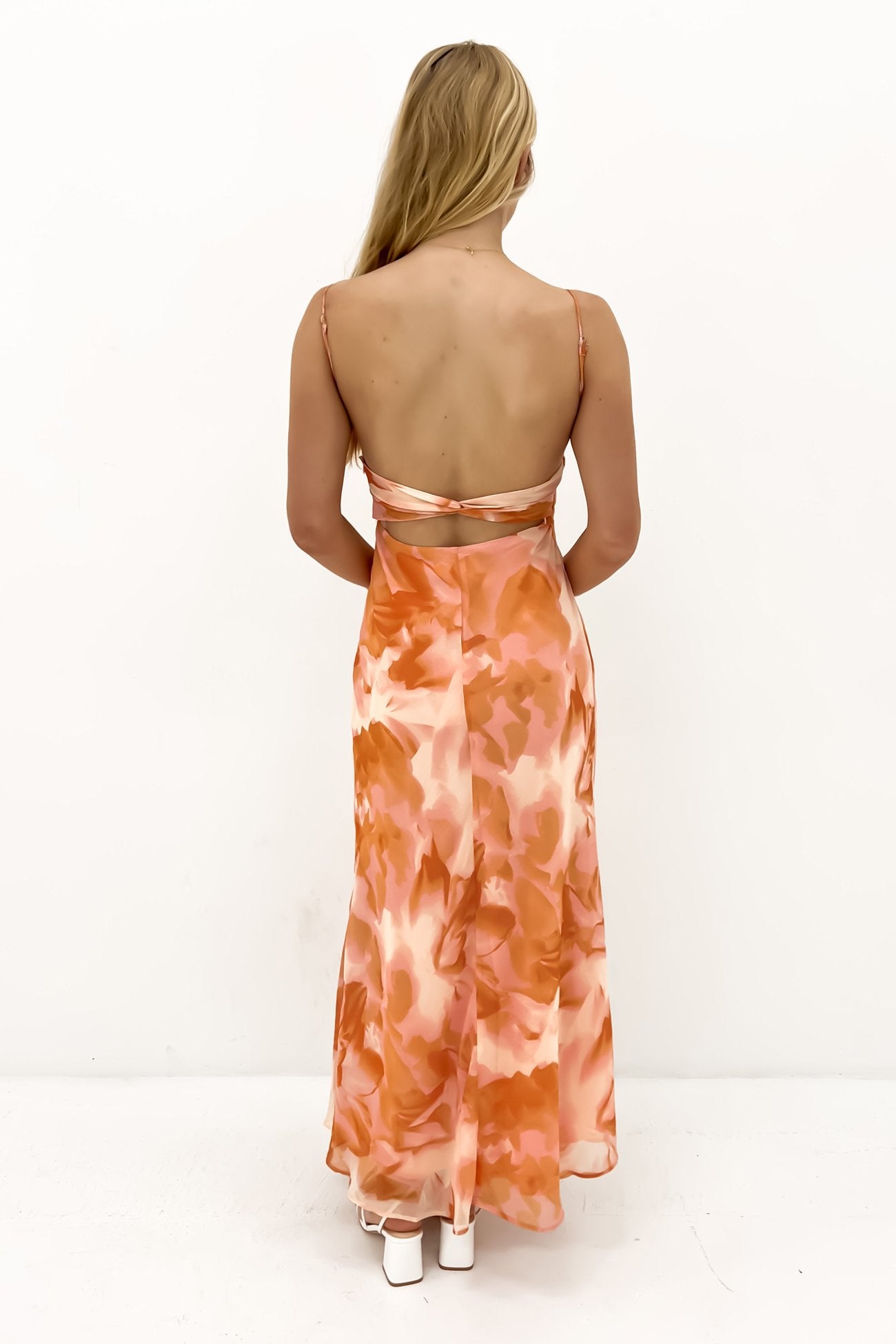 Randall Midi Dress Orange