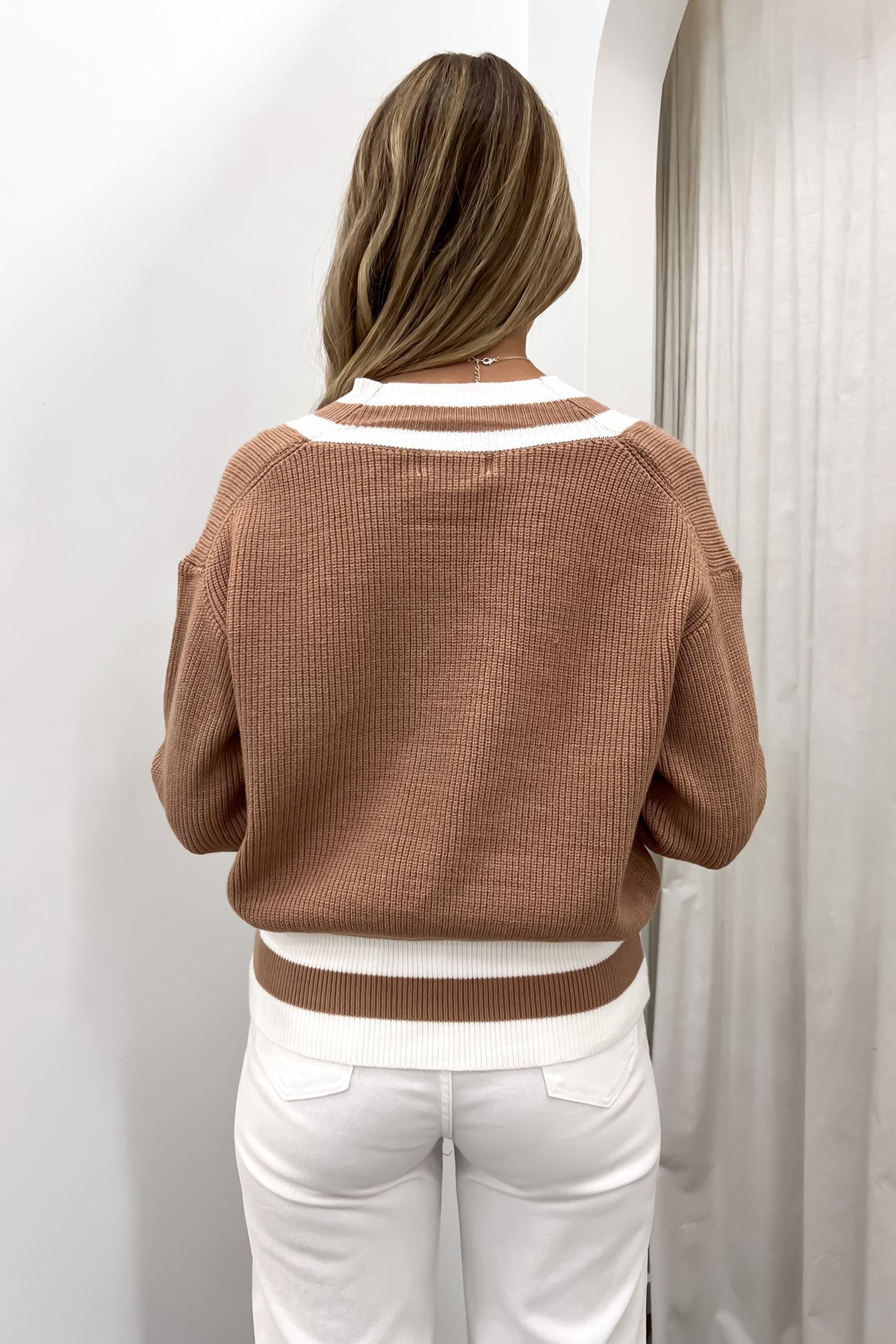 Romona Rugby Knit Tan