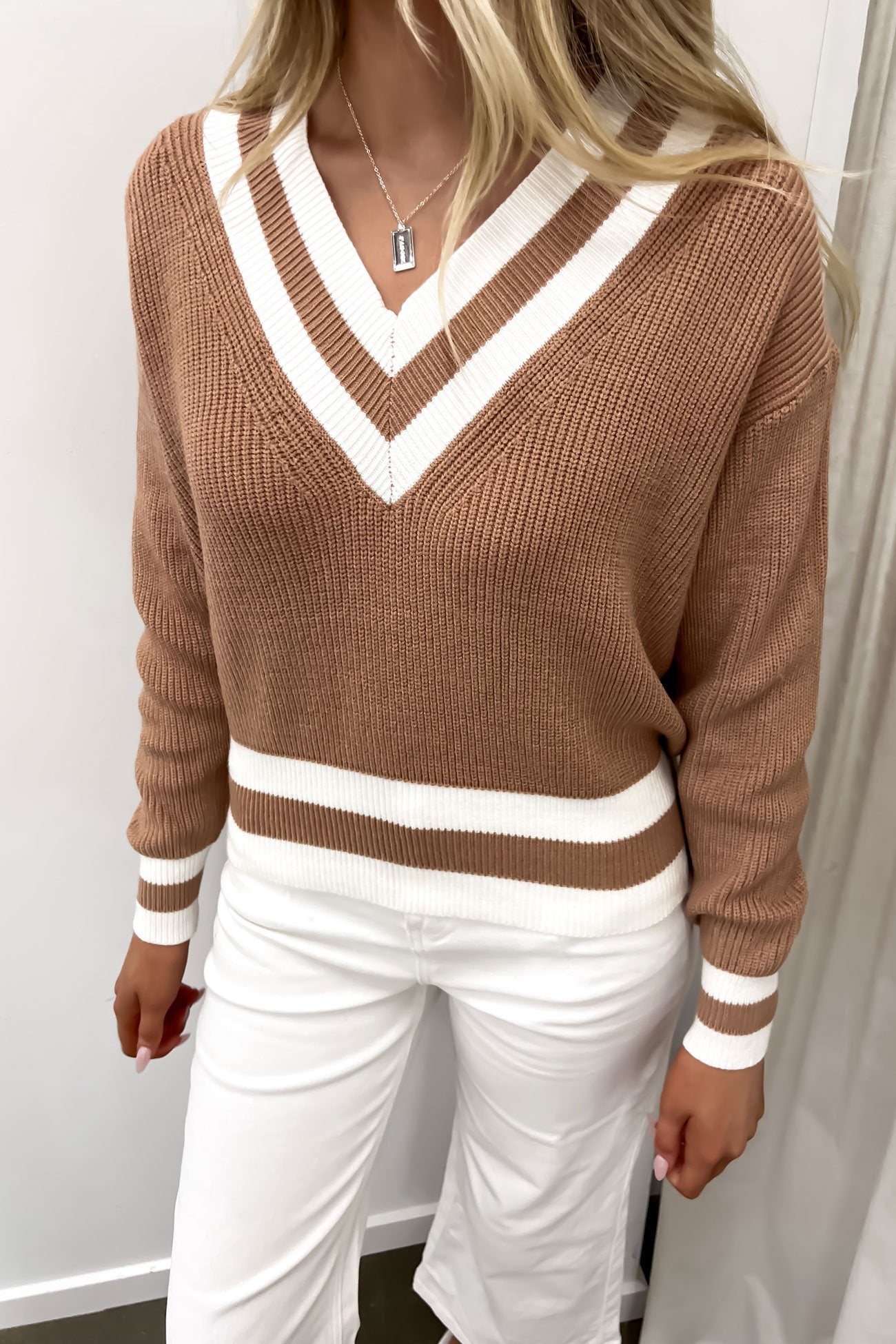 Romona Rugby Knit Tan