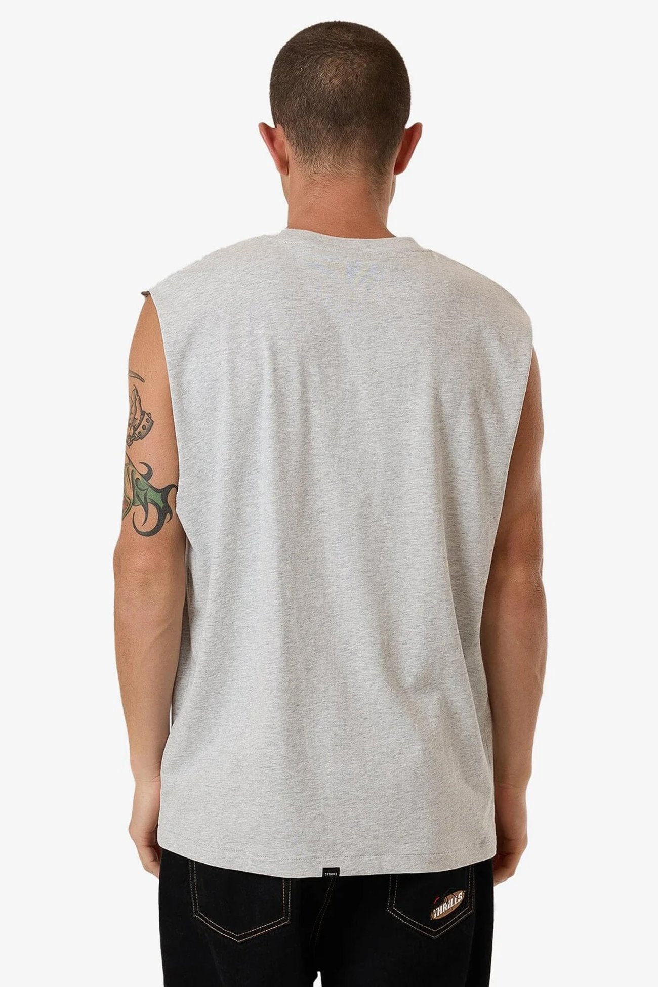 Roosevelt Merch Fit Muscle Tee Snow Marle