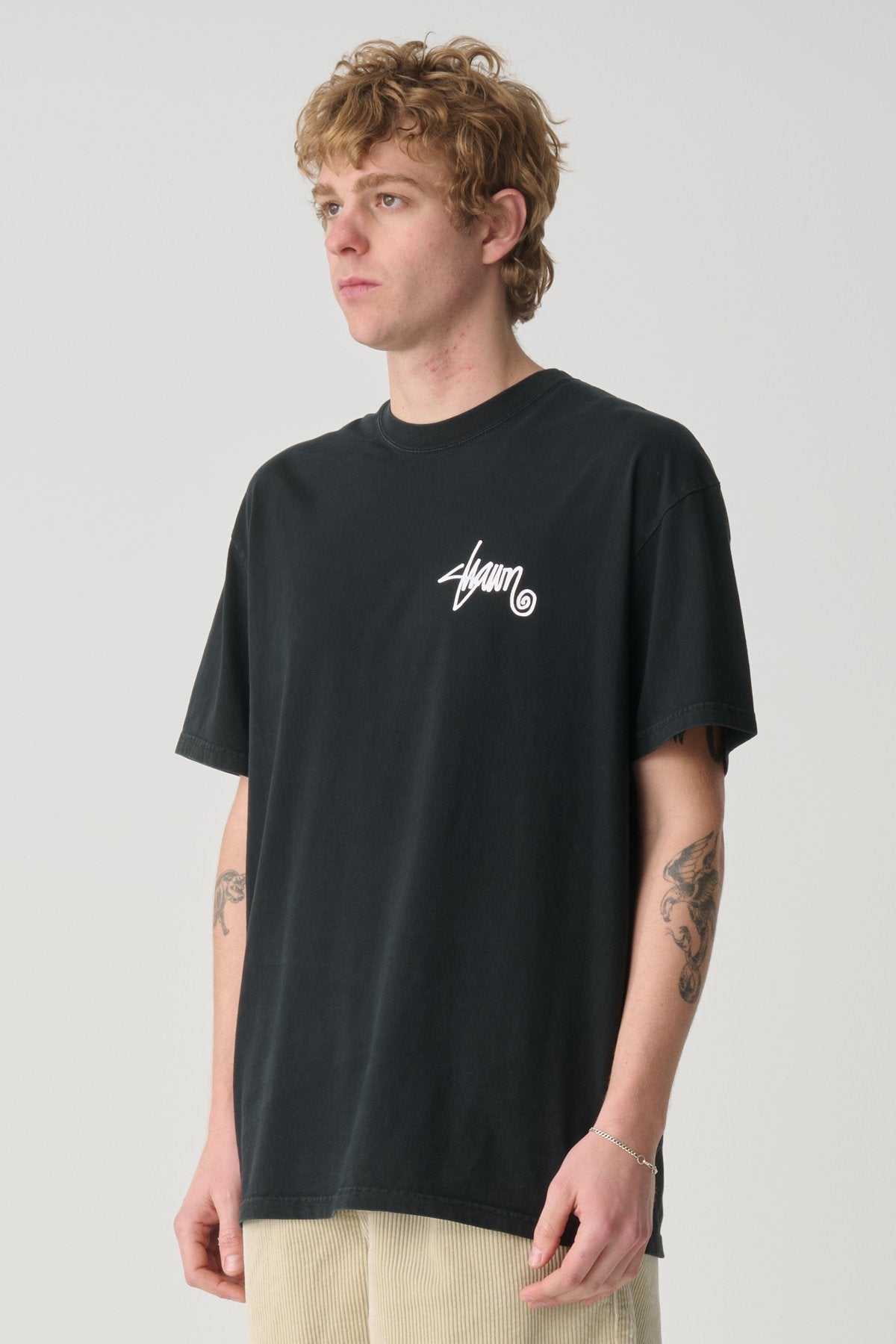 Roots Dot Tee Washed Black