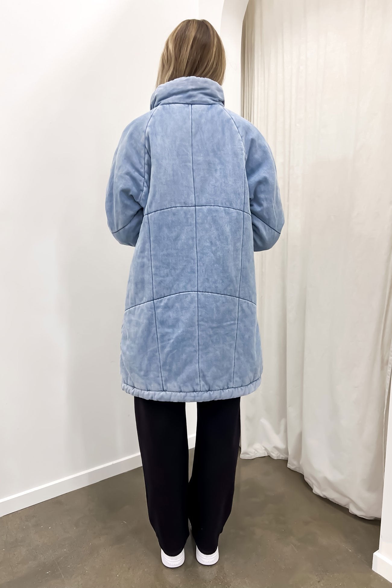 Rosalee Longline Jacket Light Blue