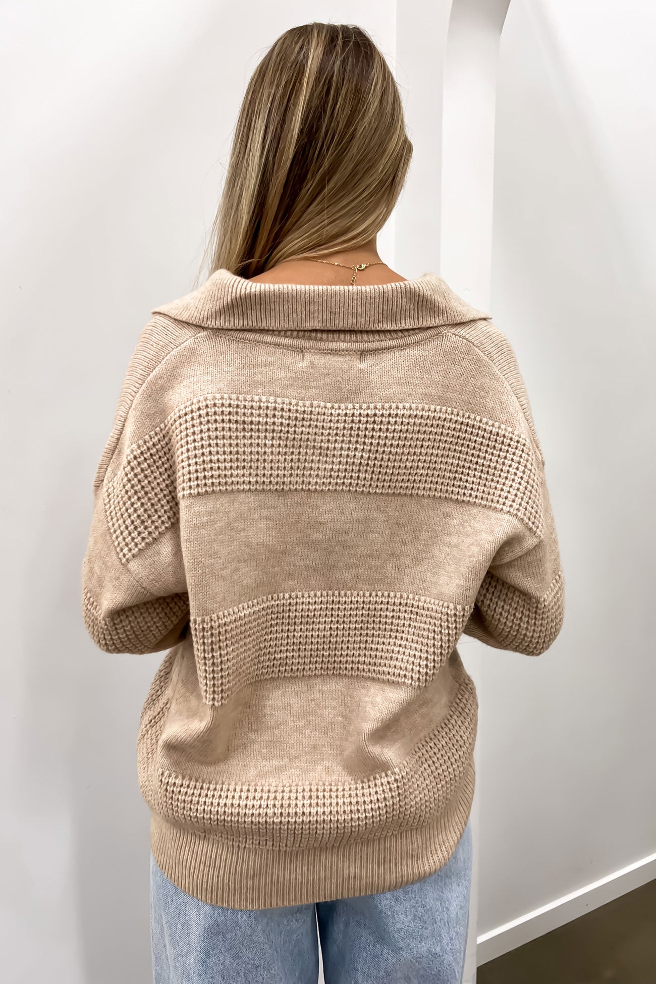 Rosie Rugby Knit Beige