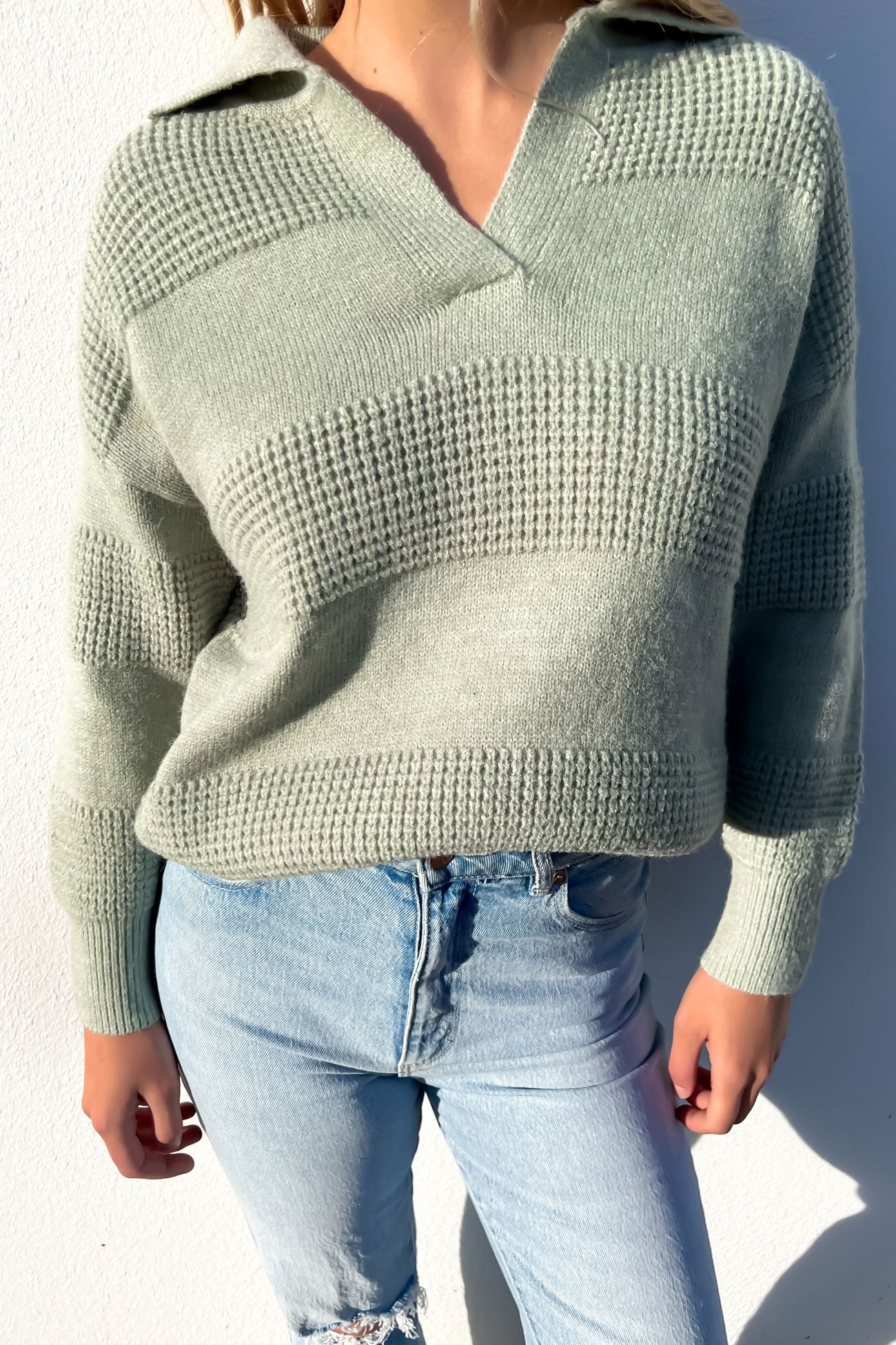 Rosie Rugby Knit Sage