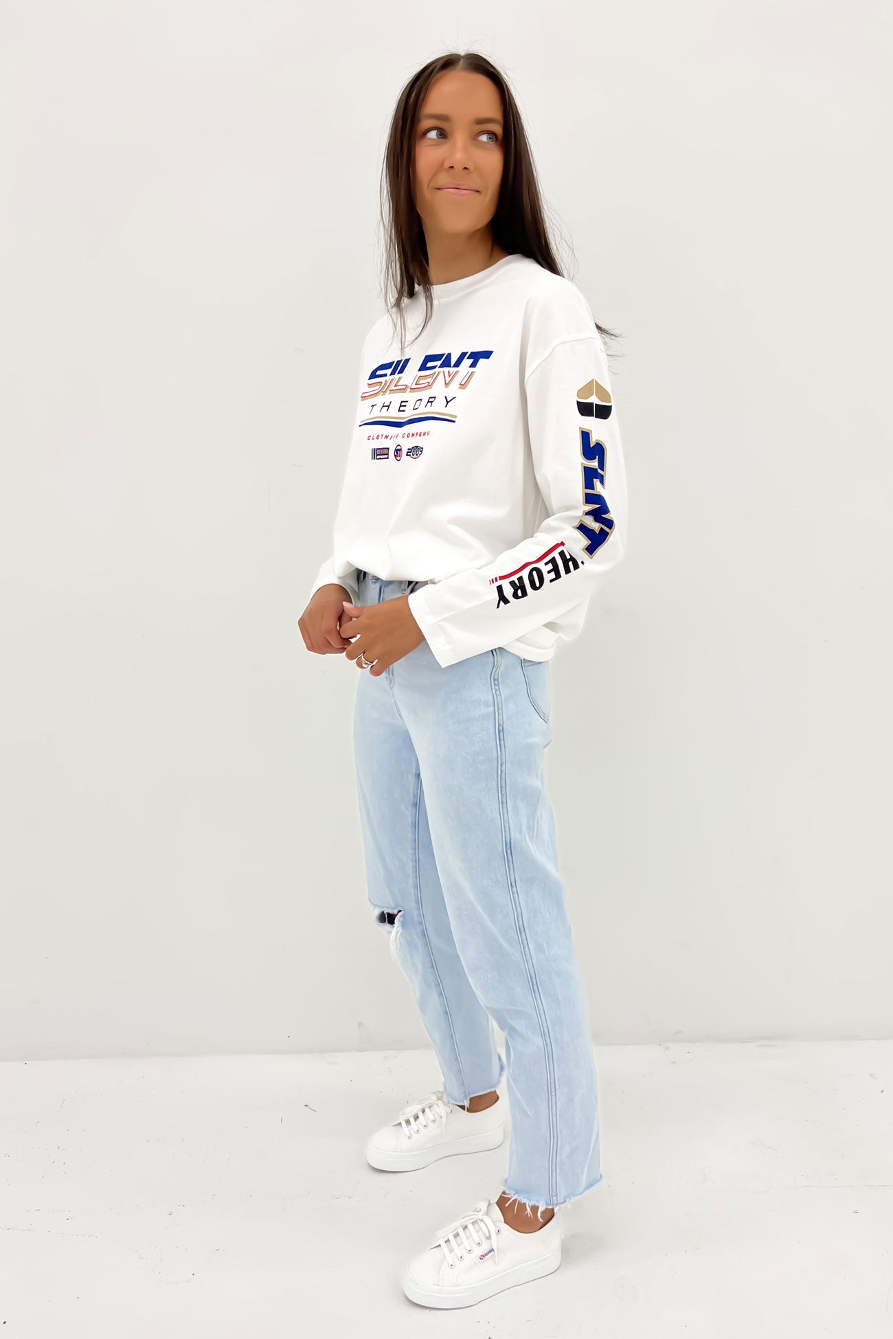 Ryder Long Sleeve Tee Vintage White