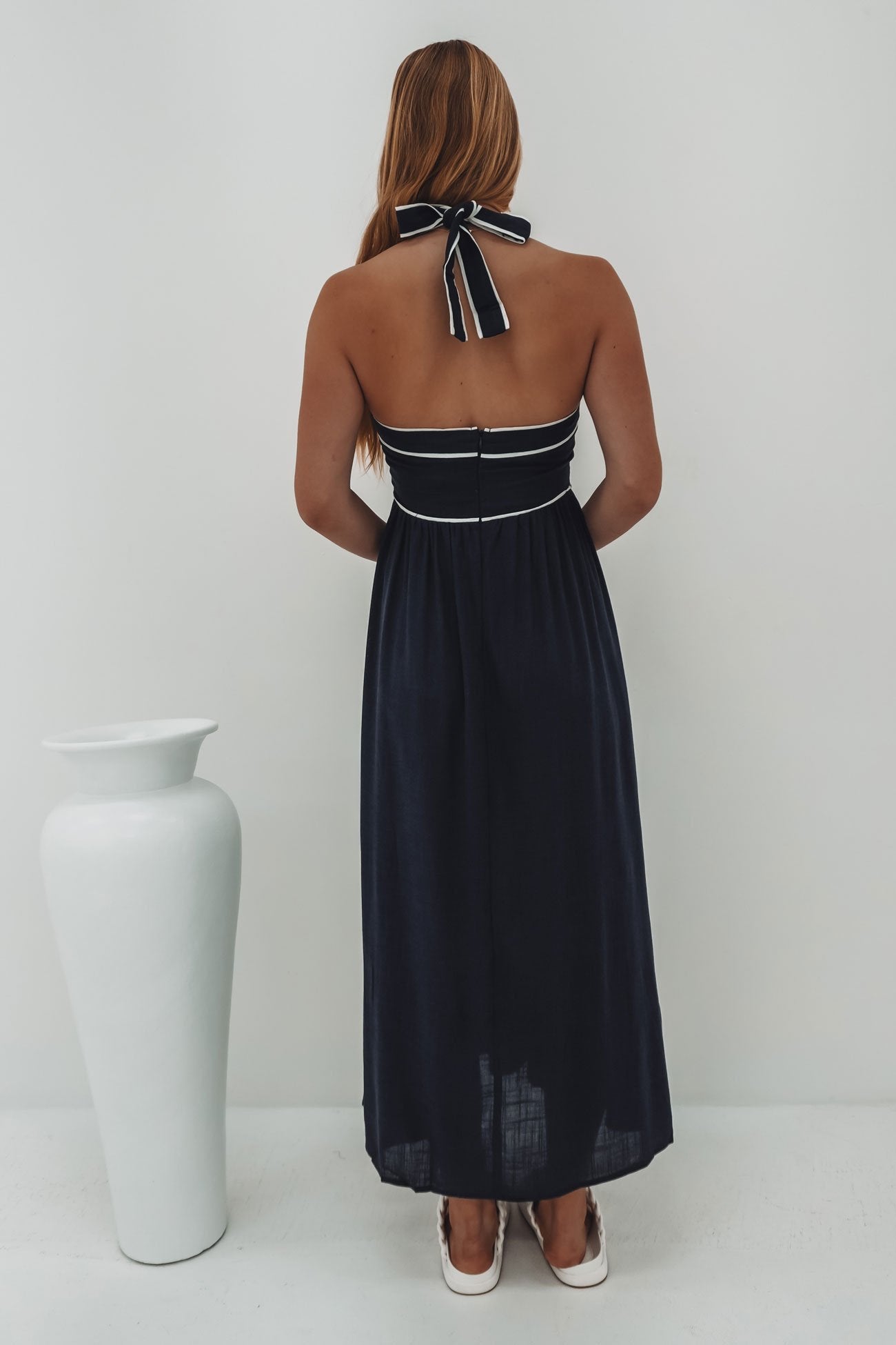 Sabrina Midi Dress Navy