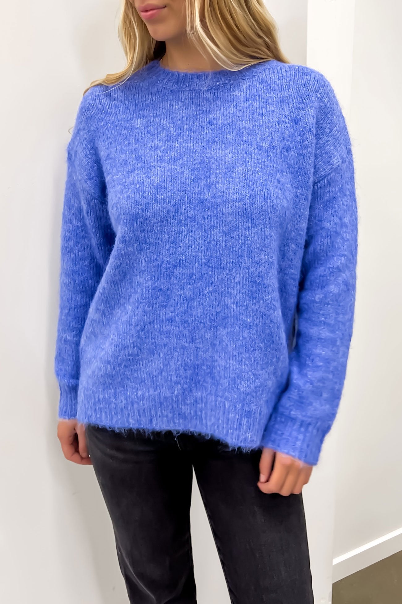 Sally Knit Jumper Blue