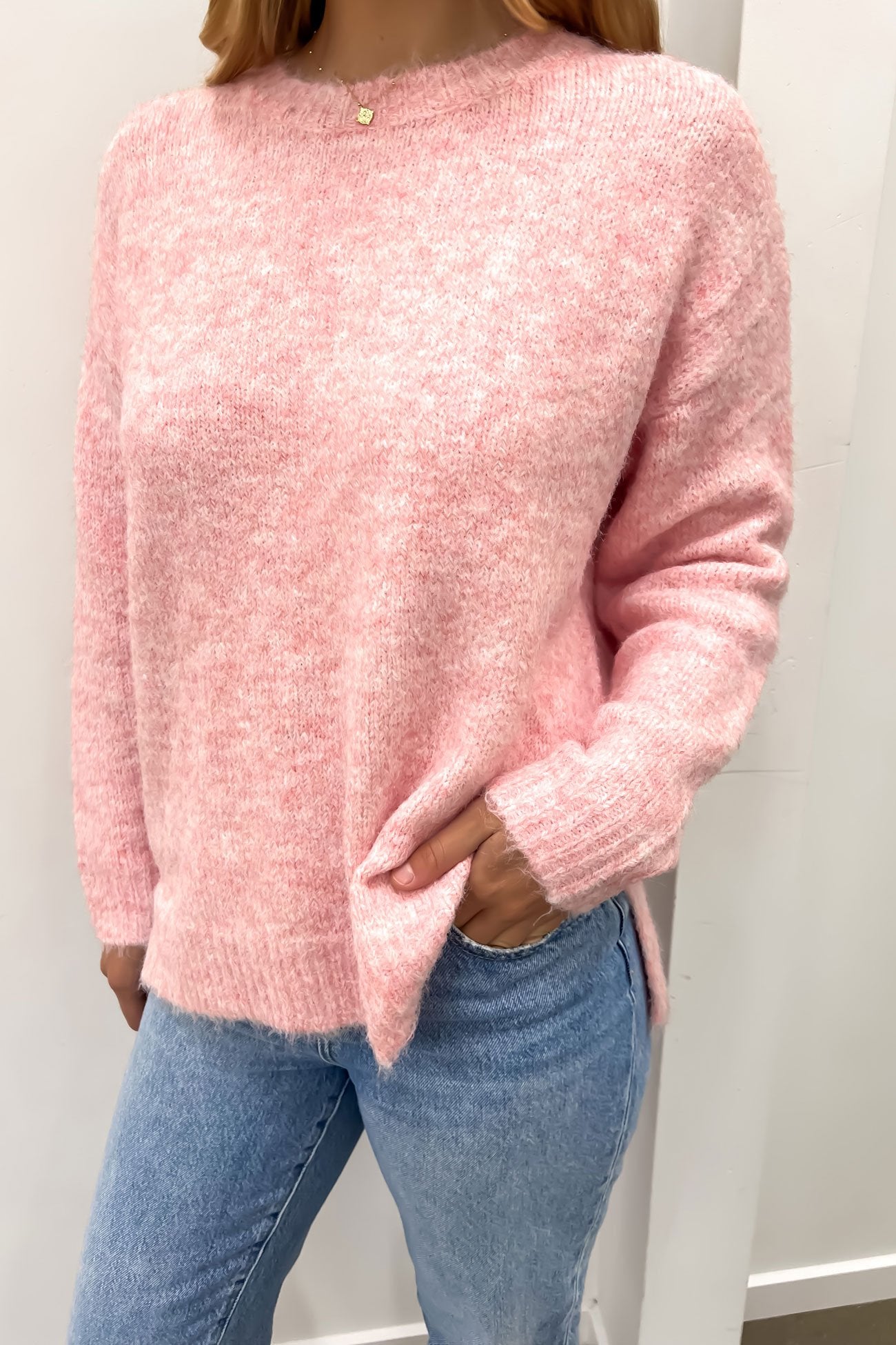 Sally Knit Jumper Pink