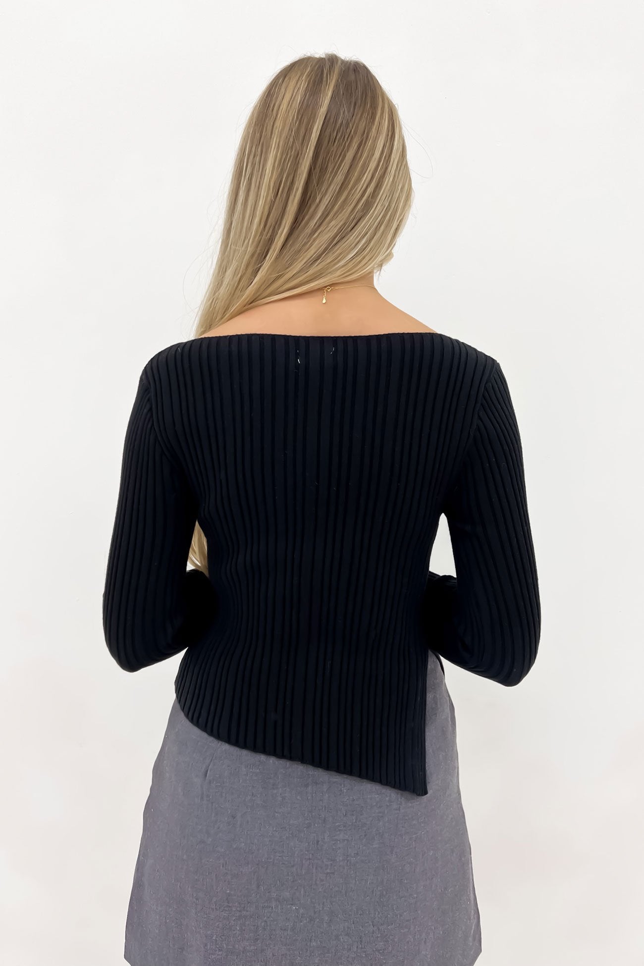 Sammy Knit Long Sleeve Black