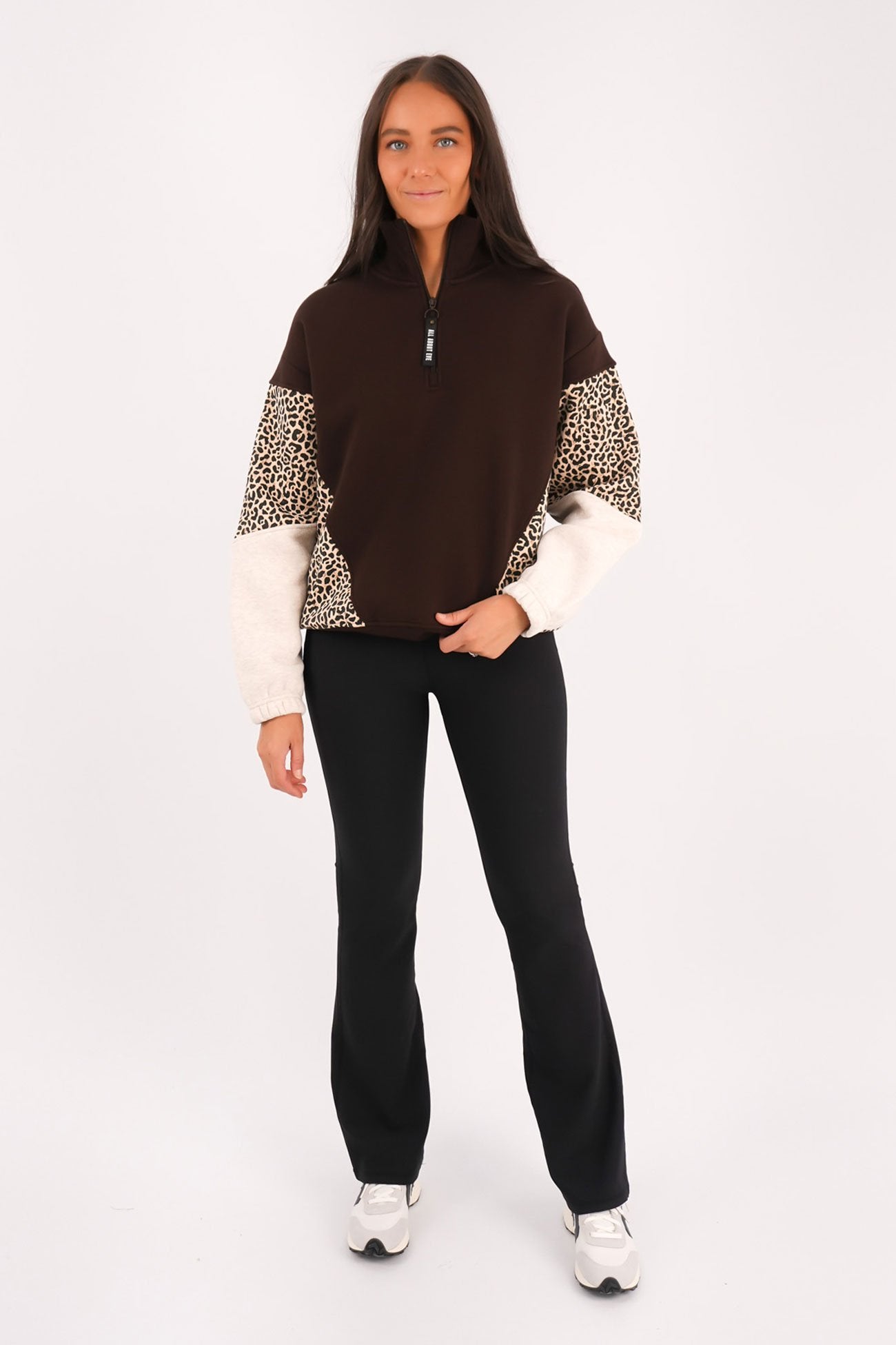 Savannah 1/4 Zip Brown