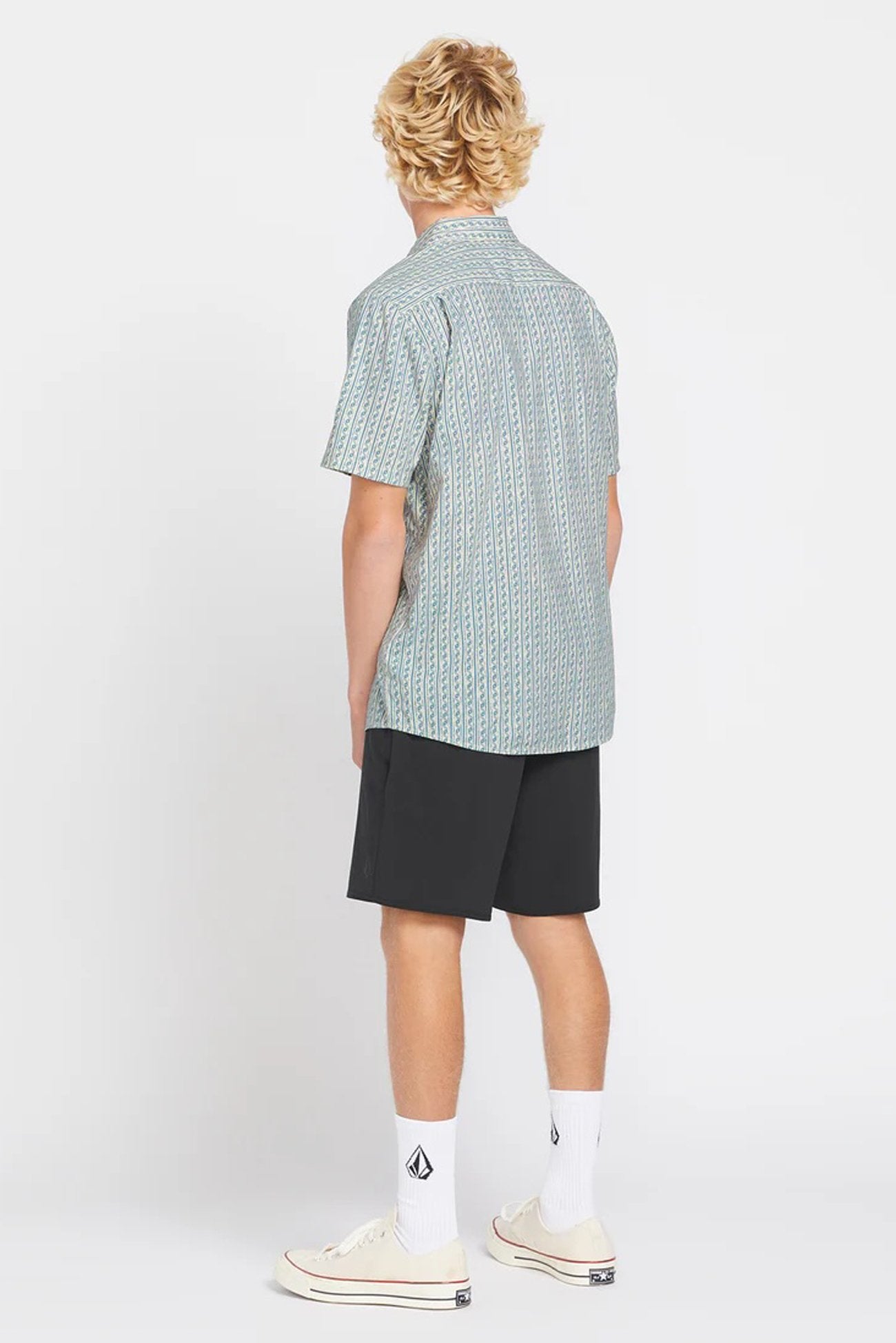 Scaler Stone Woven Short Sleeve Shirt Dirty White