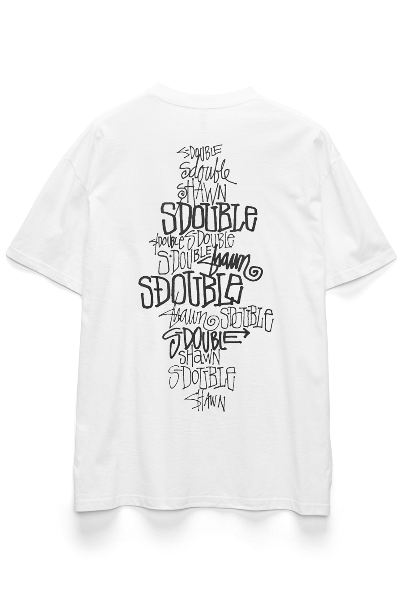 Script Stack Tee White