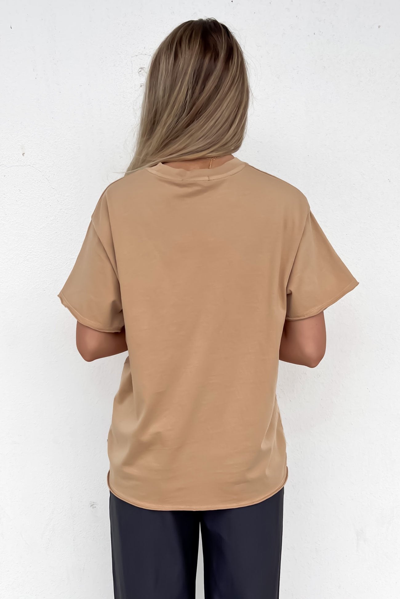 Seeking Oversized Tee Oatmeal